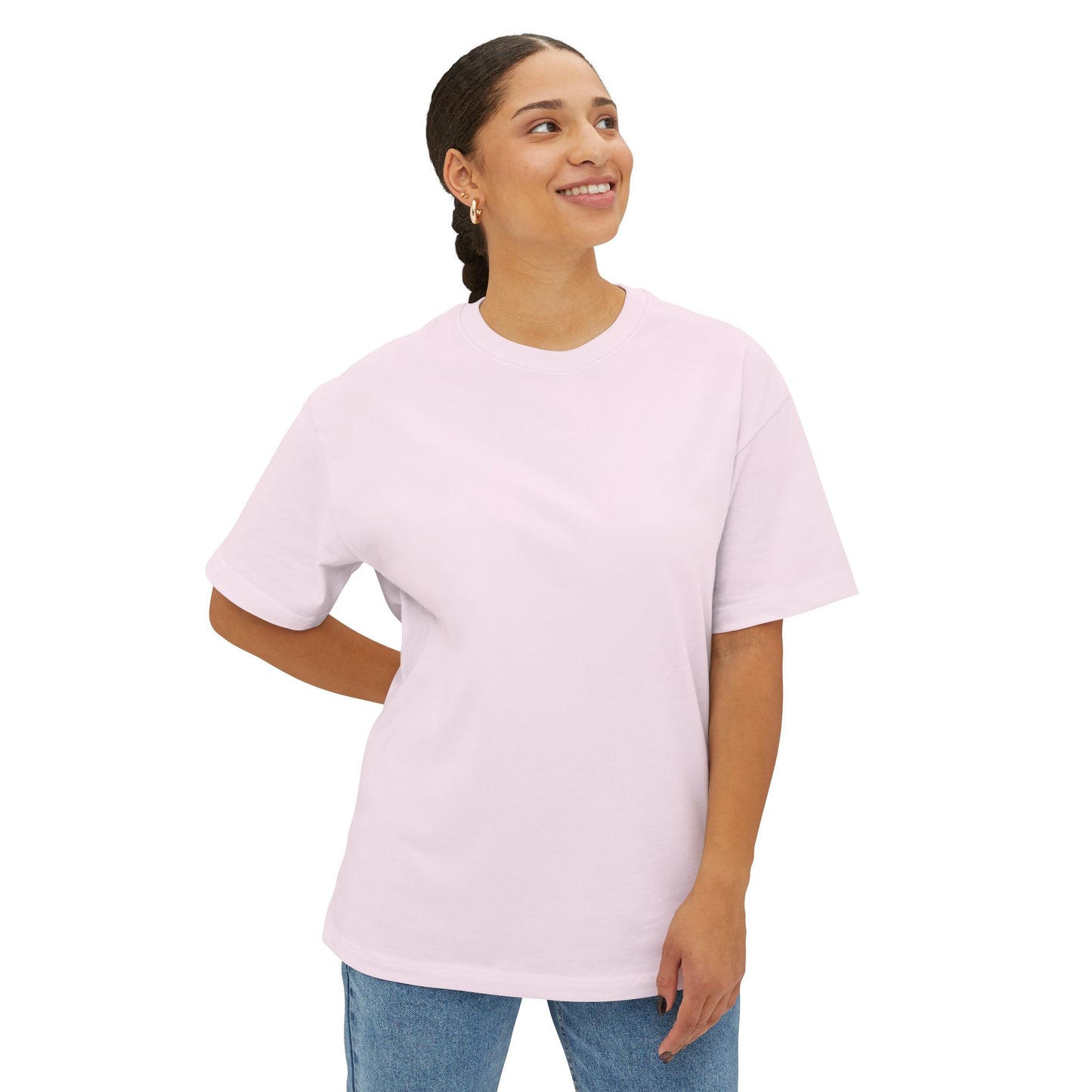 Oversized Tee In Soft Pink