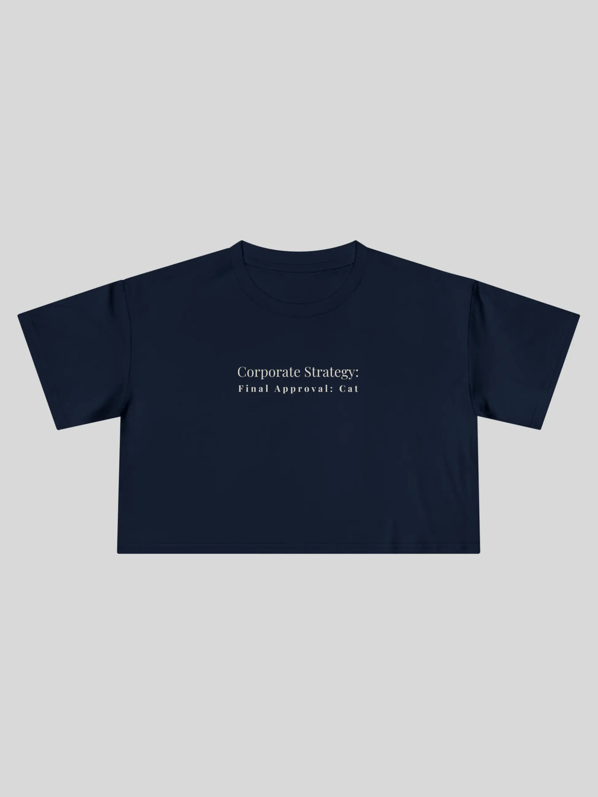 Corporate Strategy Cropped Tee