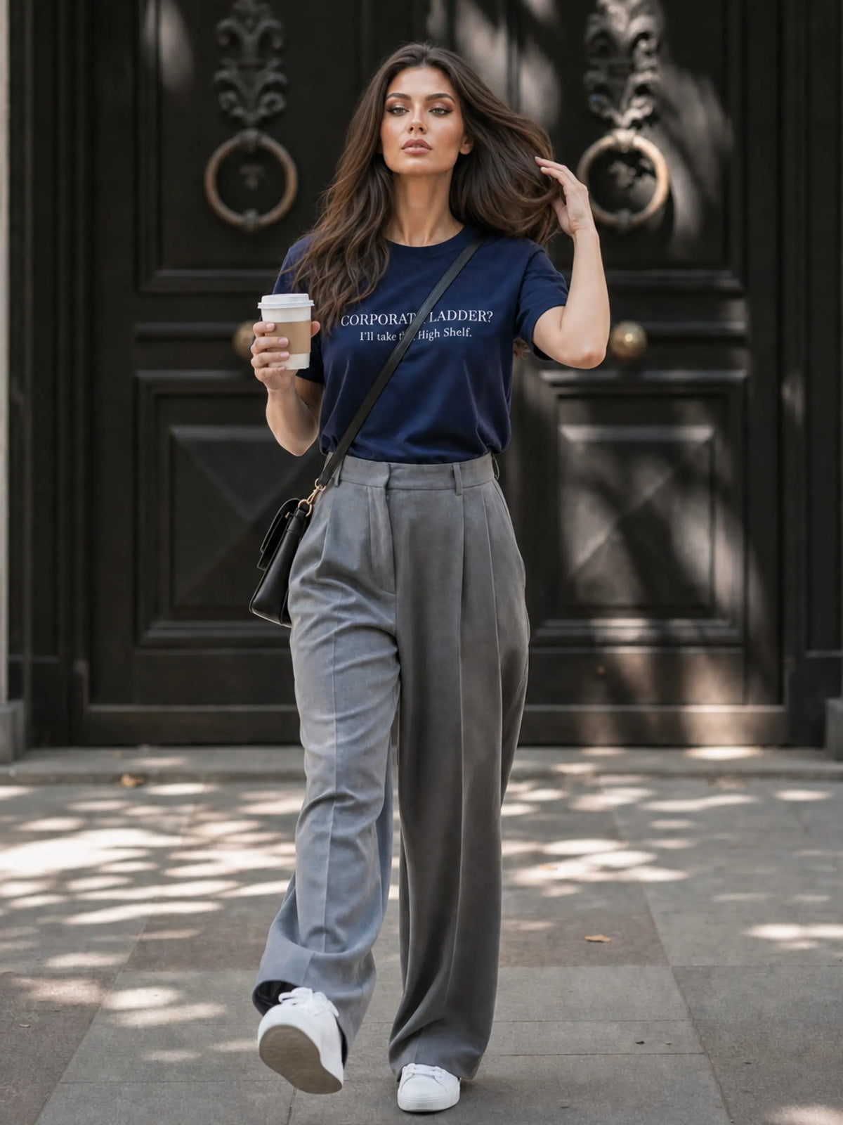Corporate Ladder Crewneck Tee