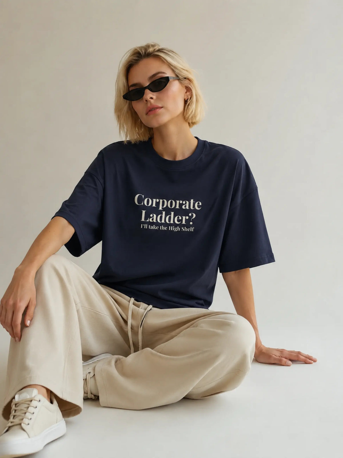 Corporate Ladder Oversized Tee