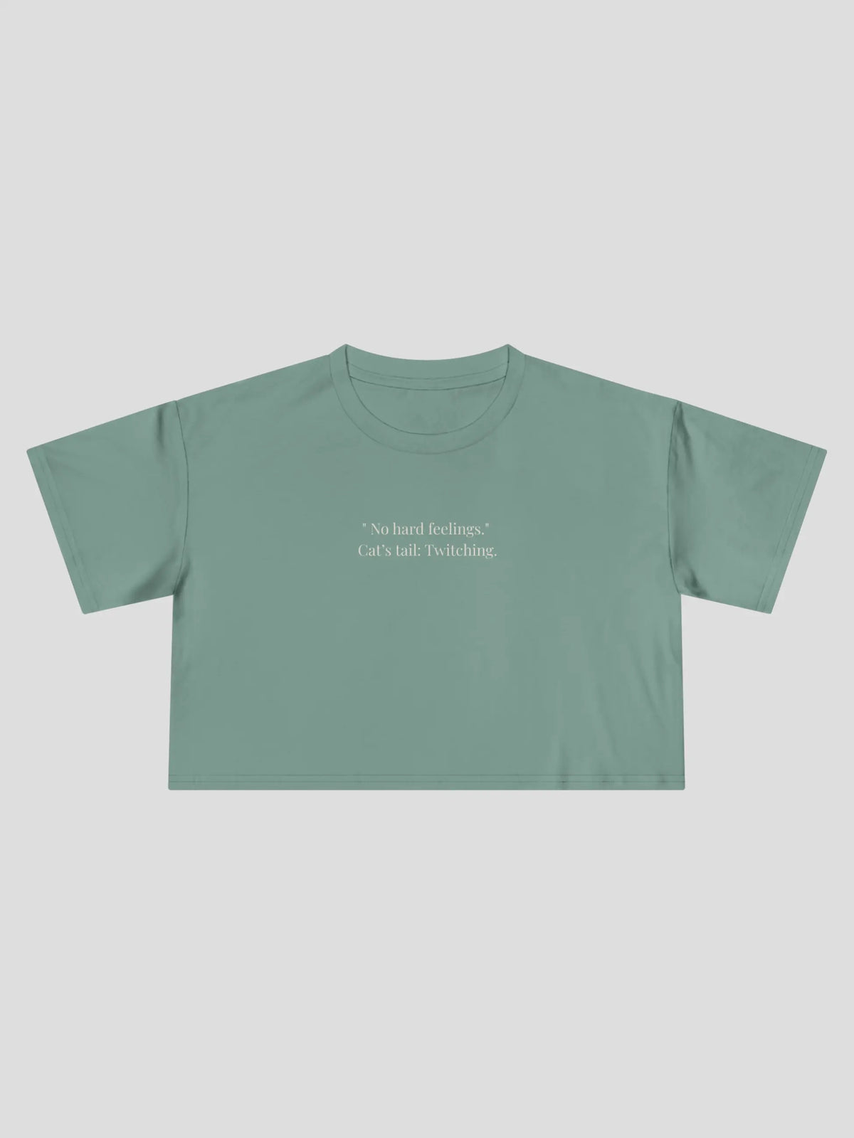 No Hard Feelings Cropped Tee