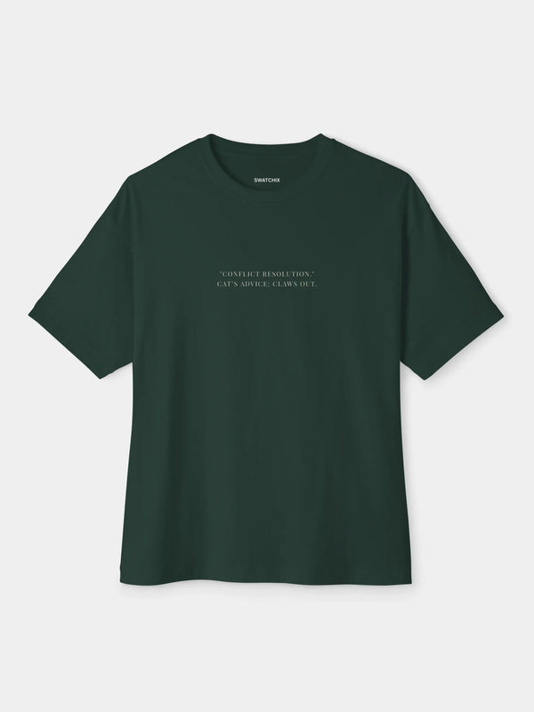 Conflict Resolution Oversized Tee
