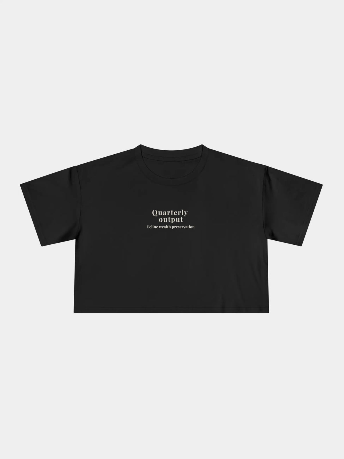 Quarterly Output Cropped Tee