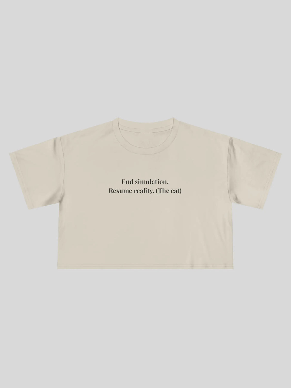 End Simulation Cropped Tee