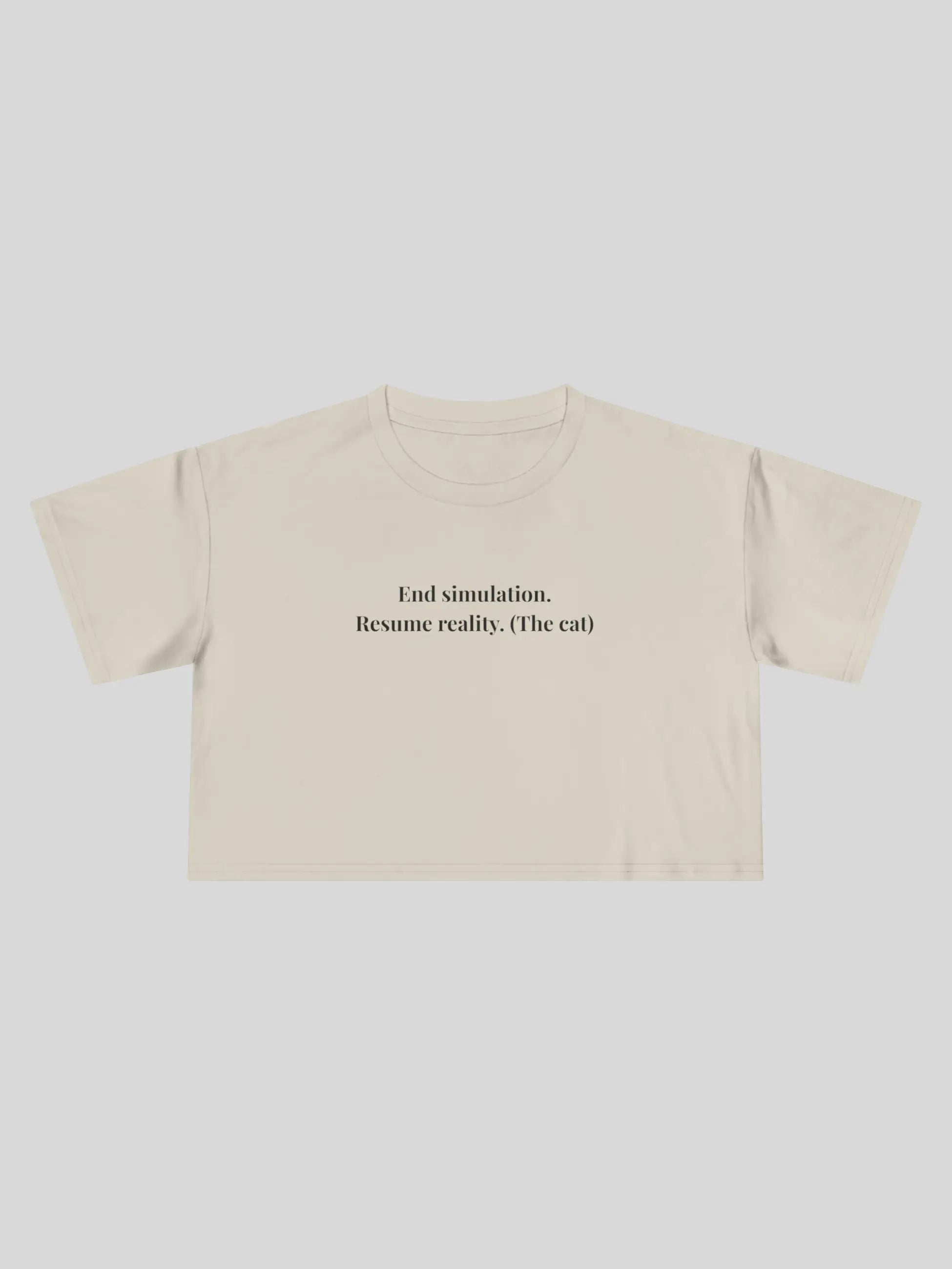 End Simulation Cropped Tee