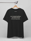 Cat Compensation Crewneck Tee