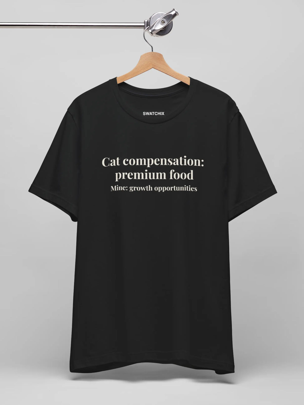 Cat Compensation Crewneck Tee