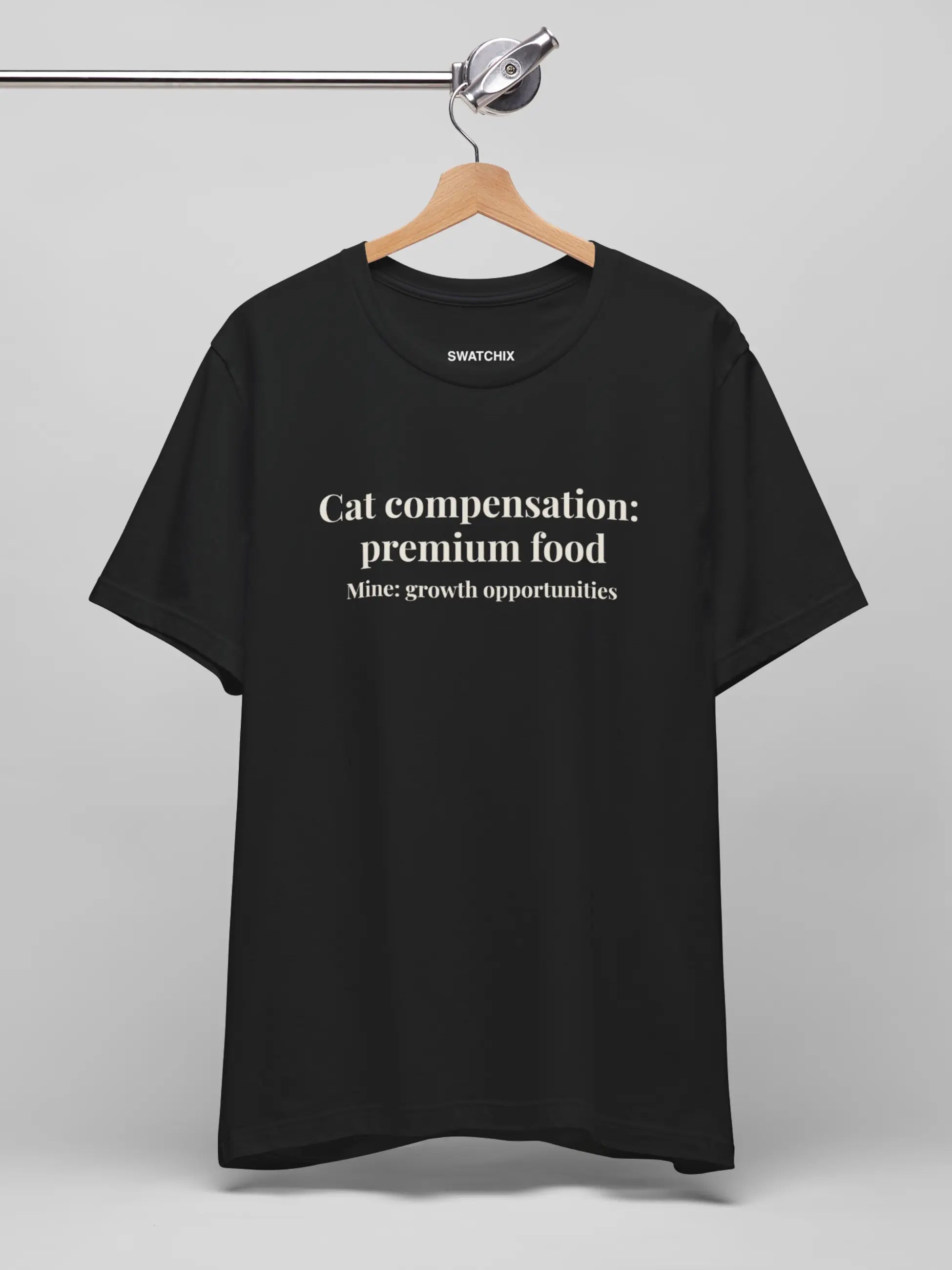 Cat Compensation Crewneck Tee