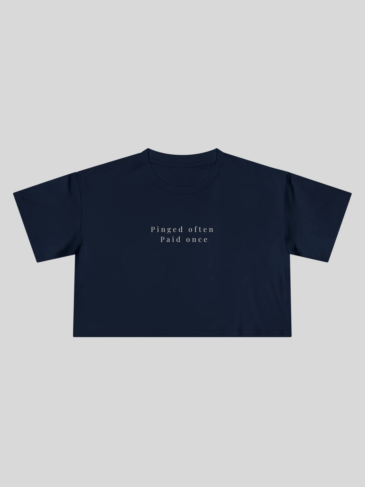 Pinged Often Cropped Tee