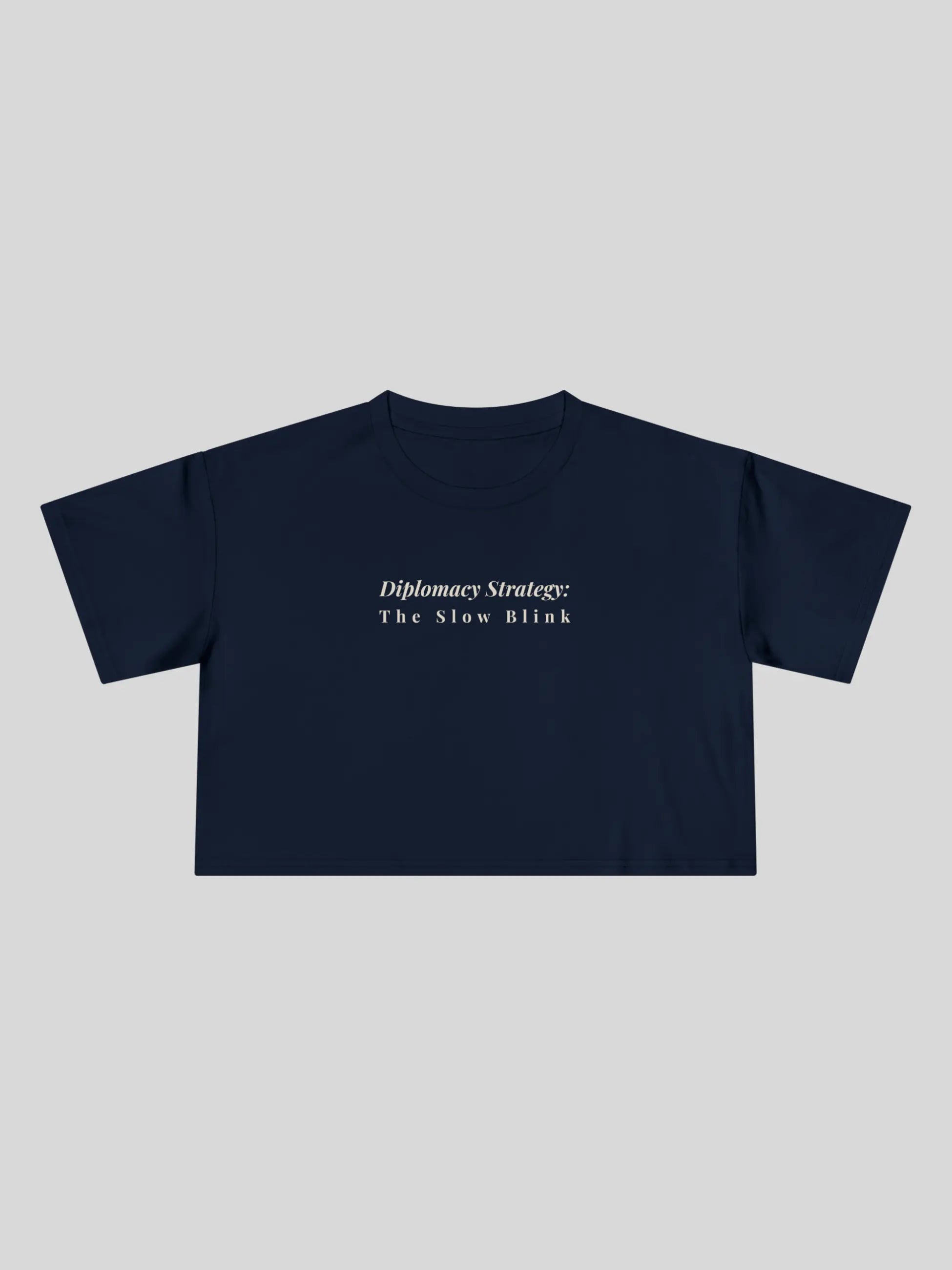 Diplomacy Strategy Cropped Tee