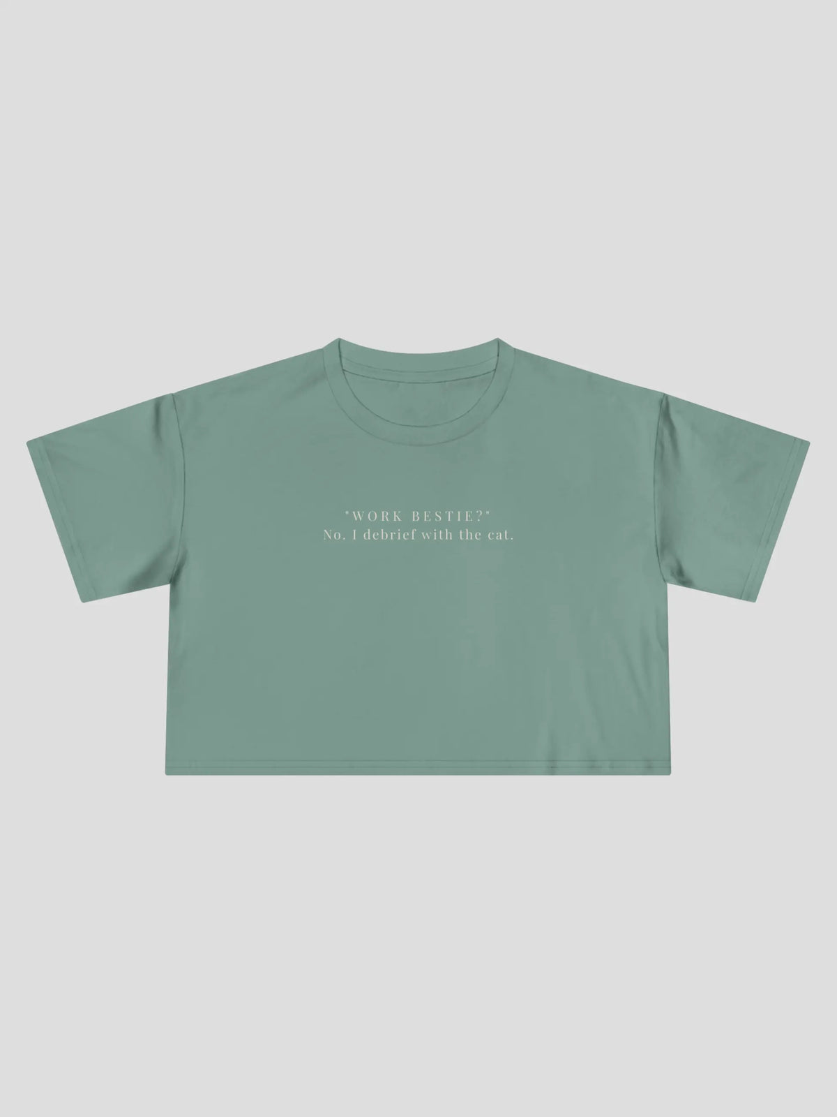 Work Bestie Cropped Tee