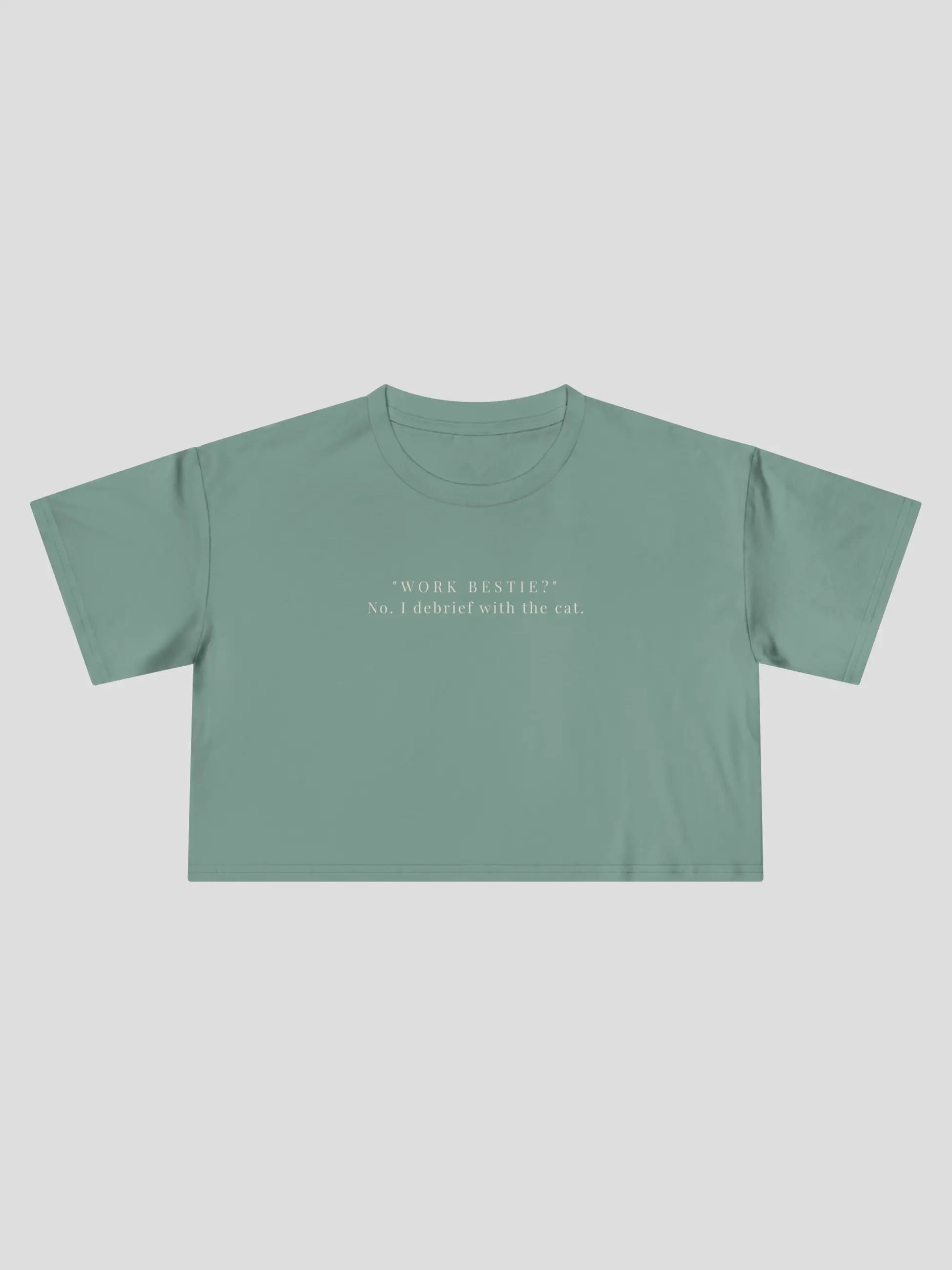 Work Bestie Cropped Tee