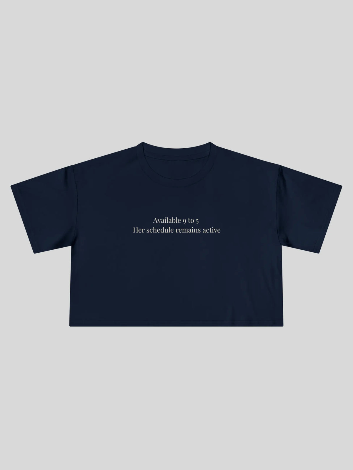 Available 9 to 5 Cropped Tee