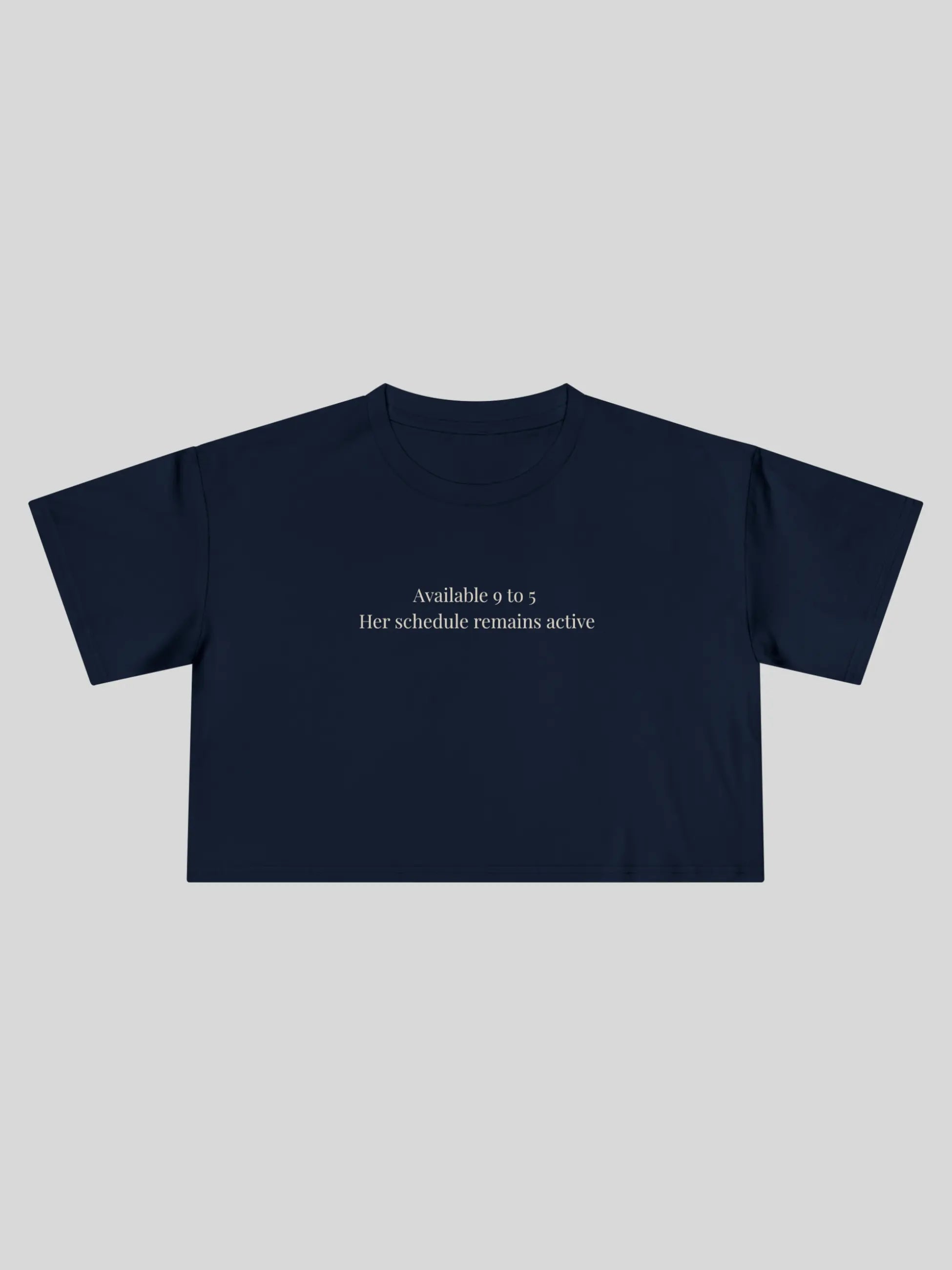 Available 9 to 5 Cropped Tee