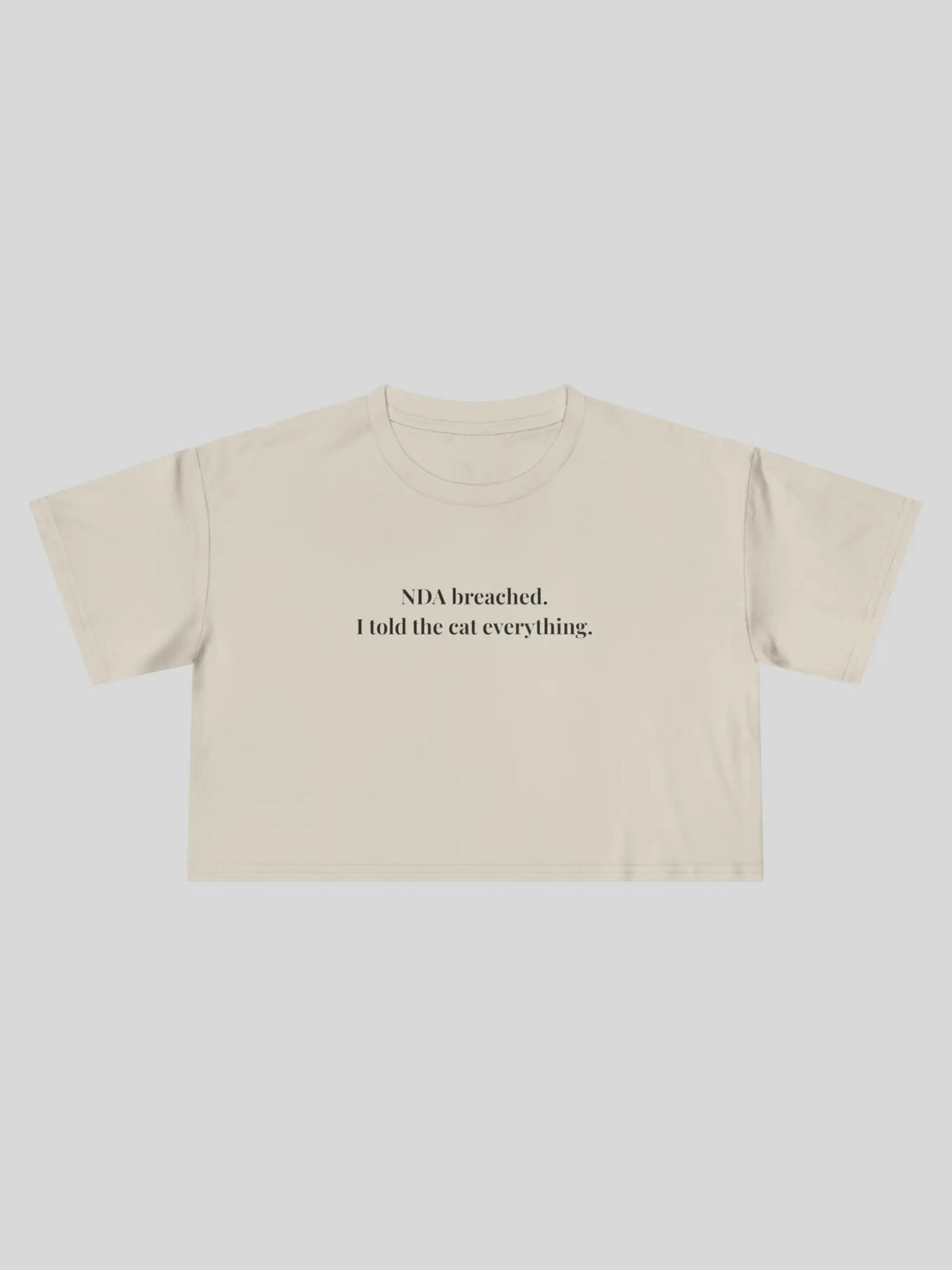 NDA Breached Cropped Tee