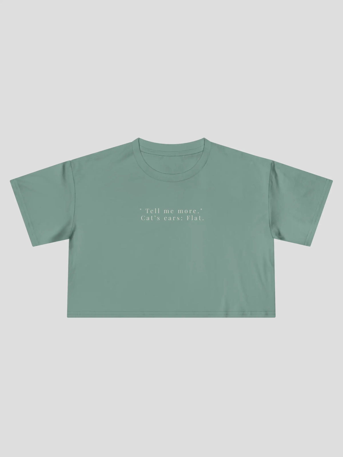 Tell Me Cropped Tee