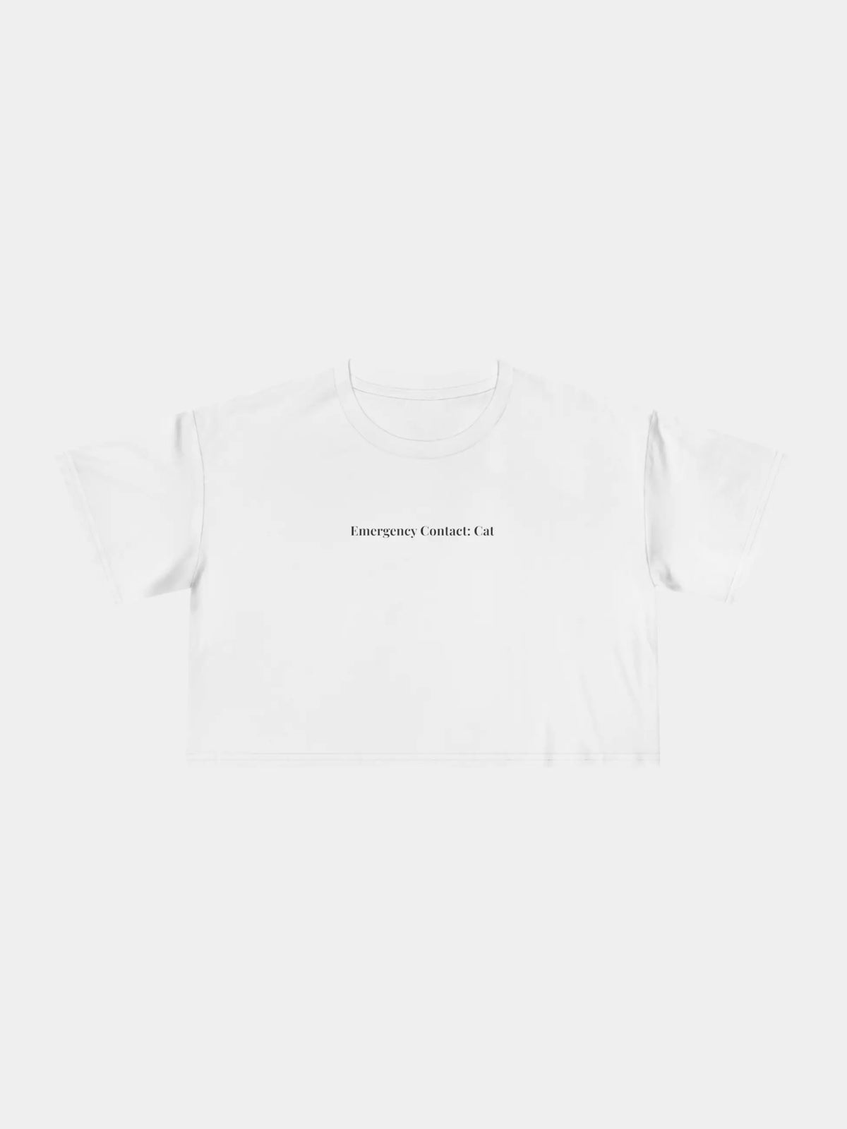 Emergency Contact Cropped Tee