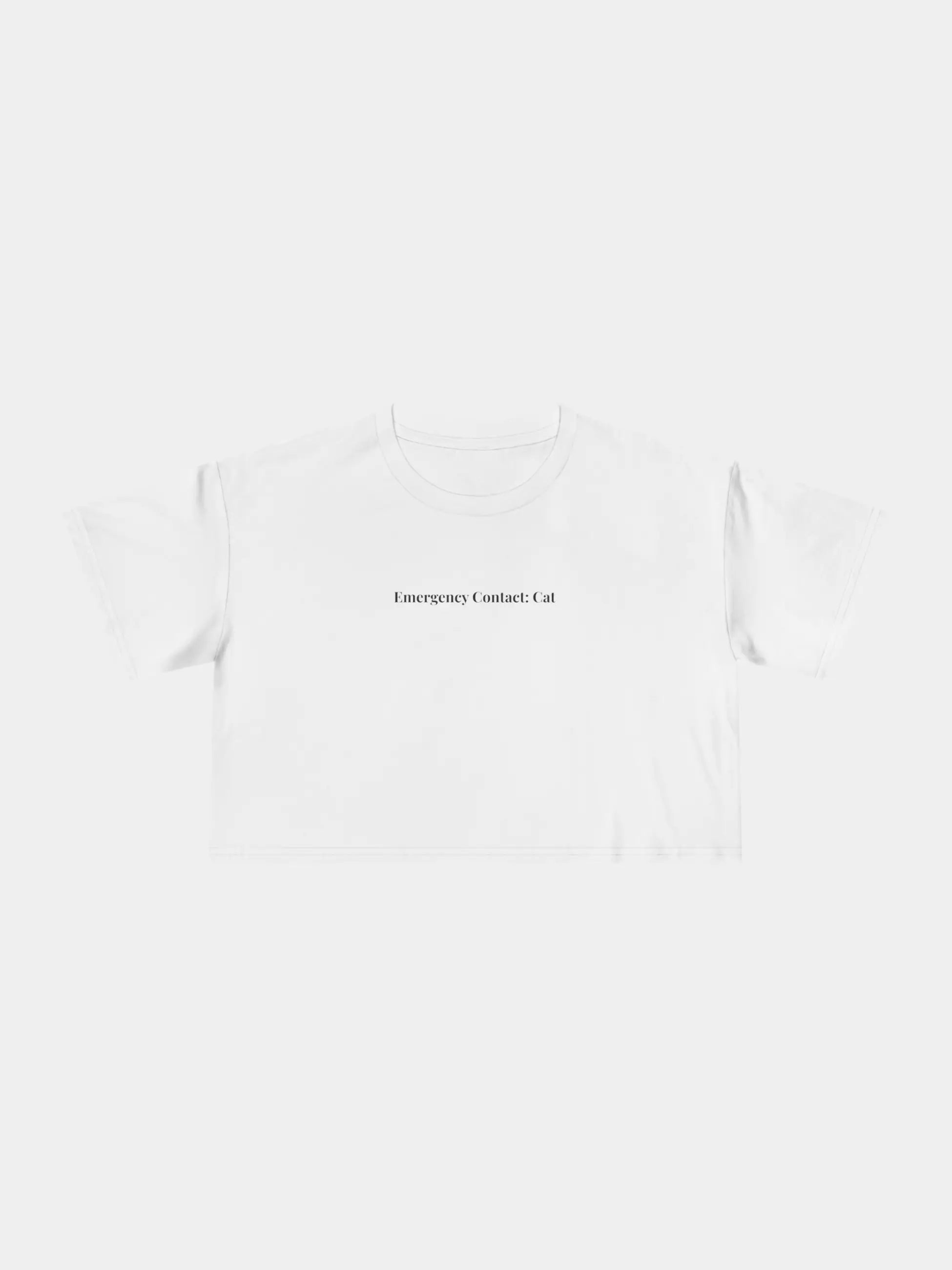 Emergency Contact Cropped Tee