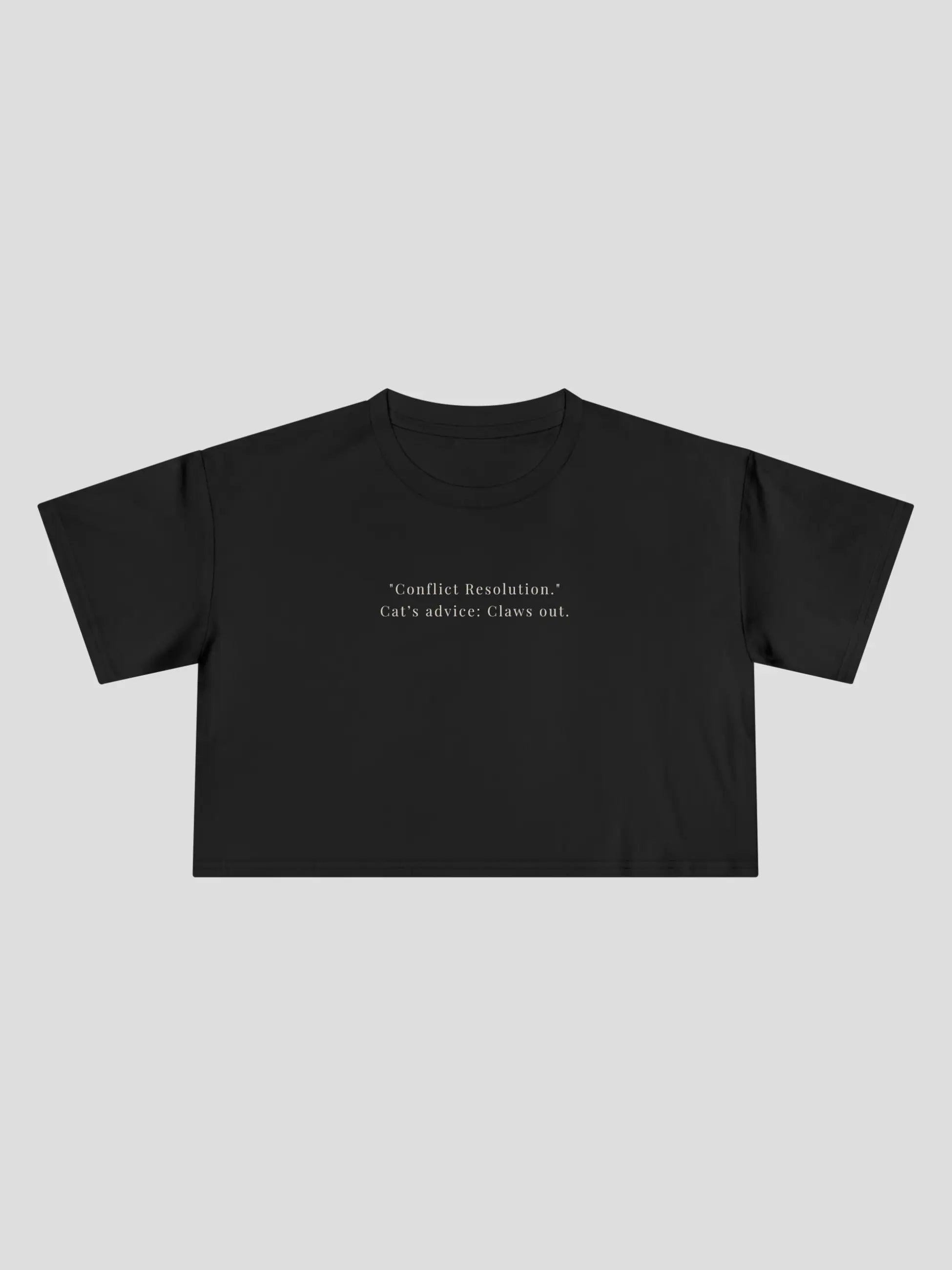 Conflict Resolution Cropped Tee