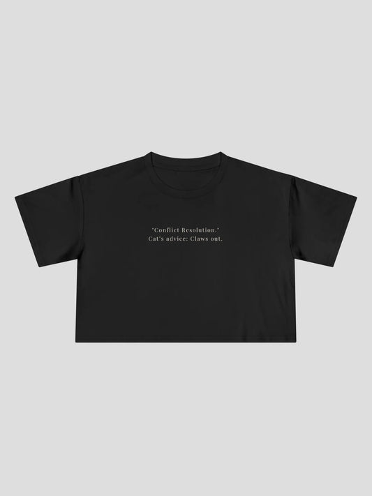Conflict Resolution Cropped Tee