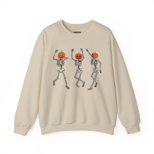 Halloween Skeleton Dance Unisex Crewneck Sweatshirt
