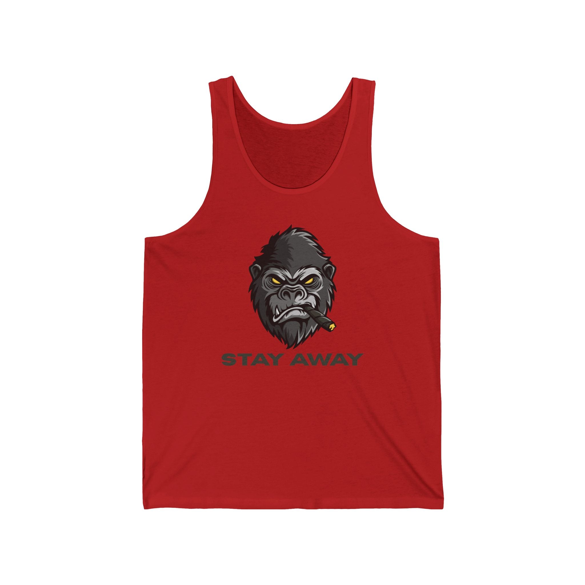 Stay Away Gorilla Unisex Jersey Tank Top