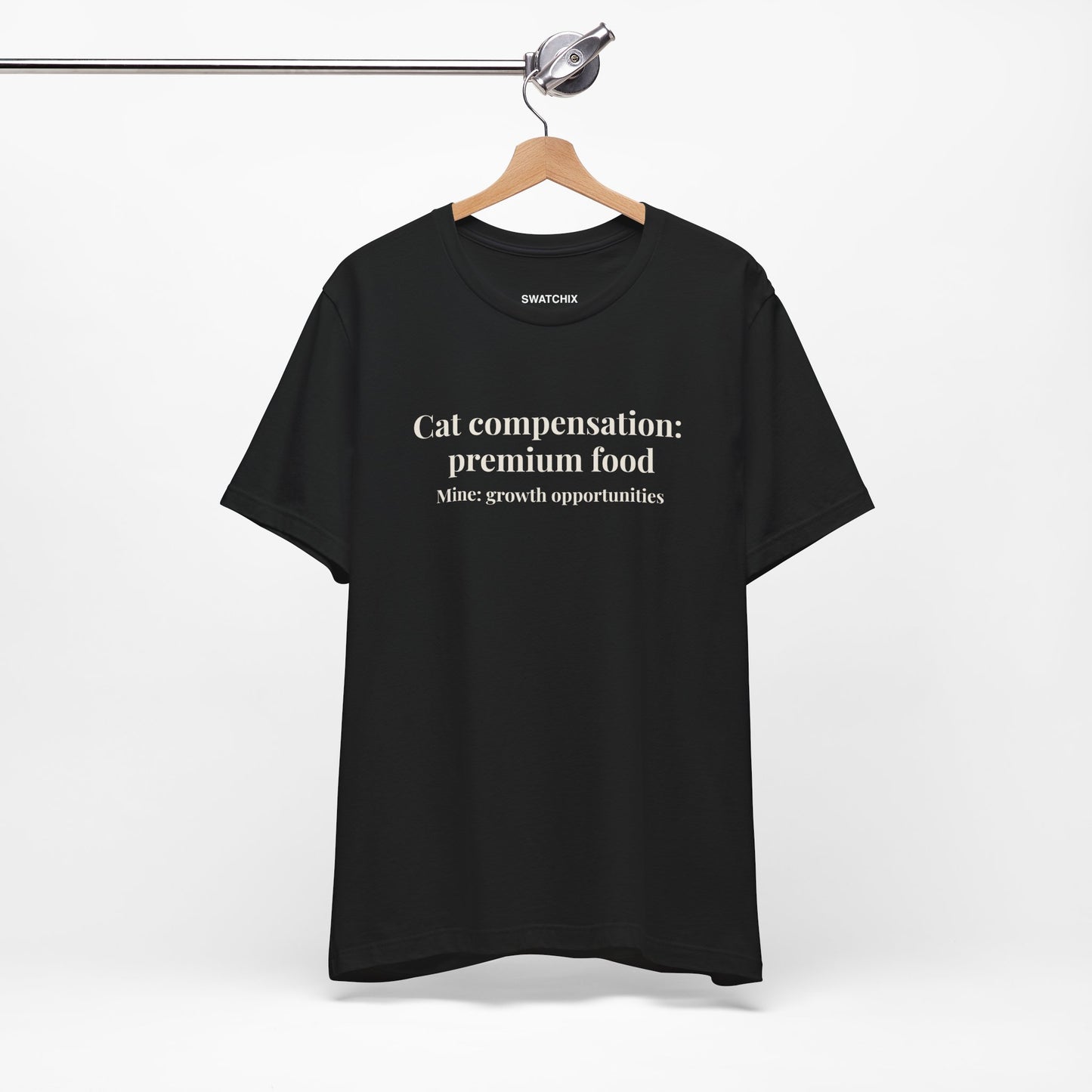 Cat Compensation Crewneck Tee