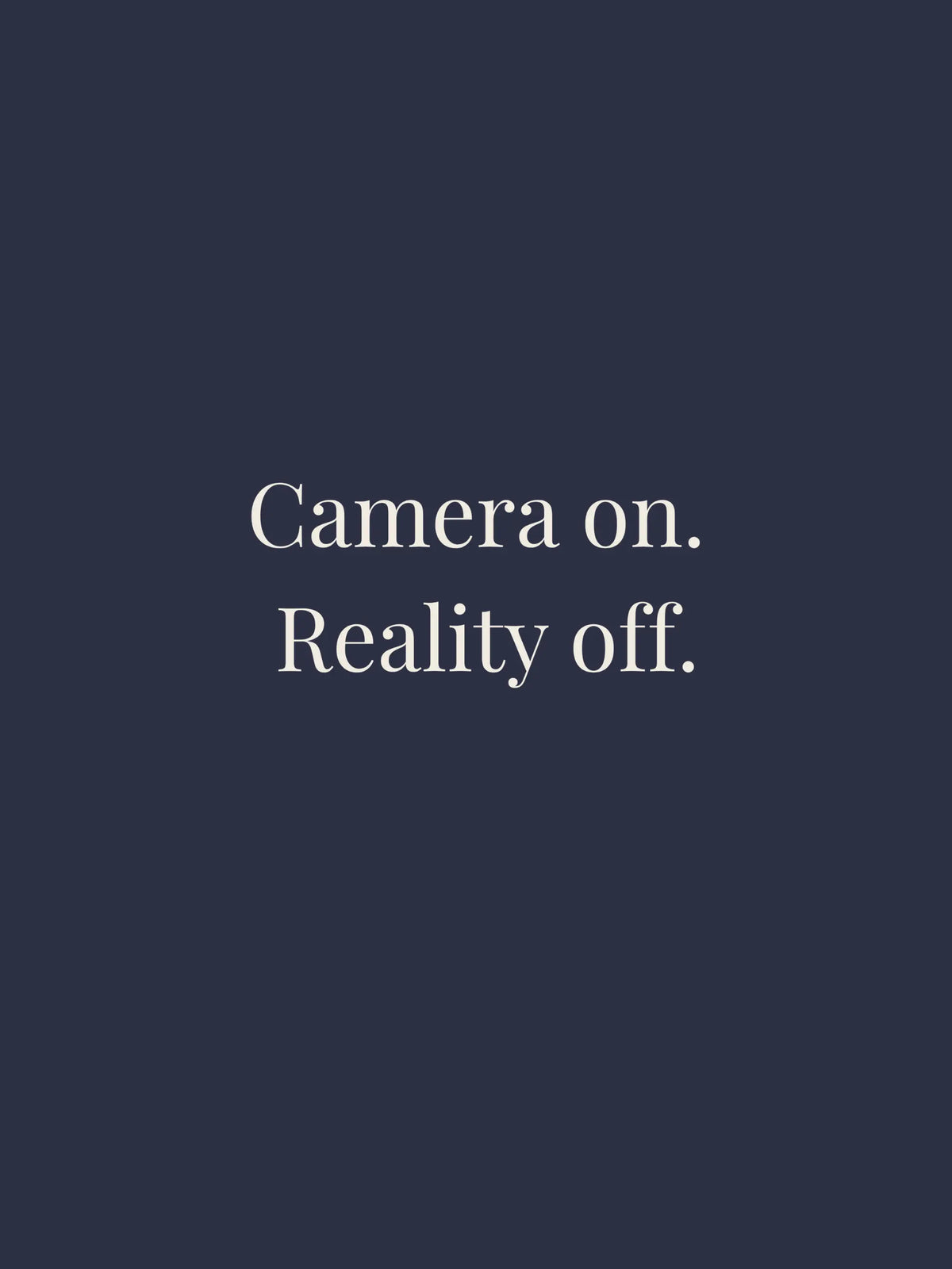 Camera On Oversized Tee
