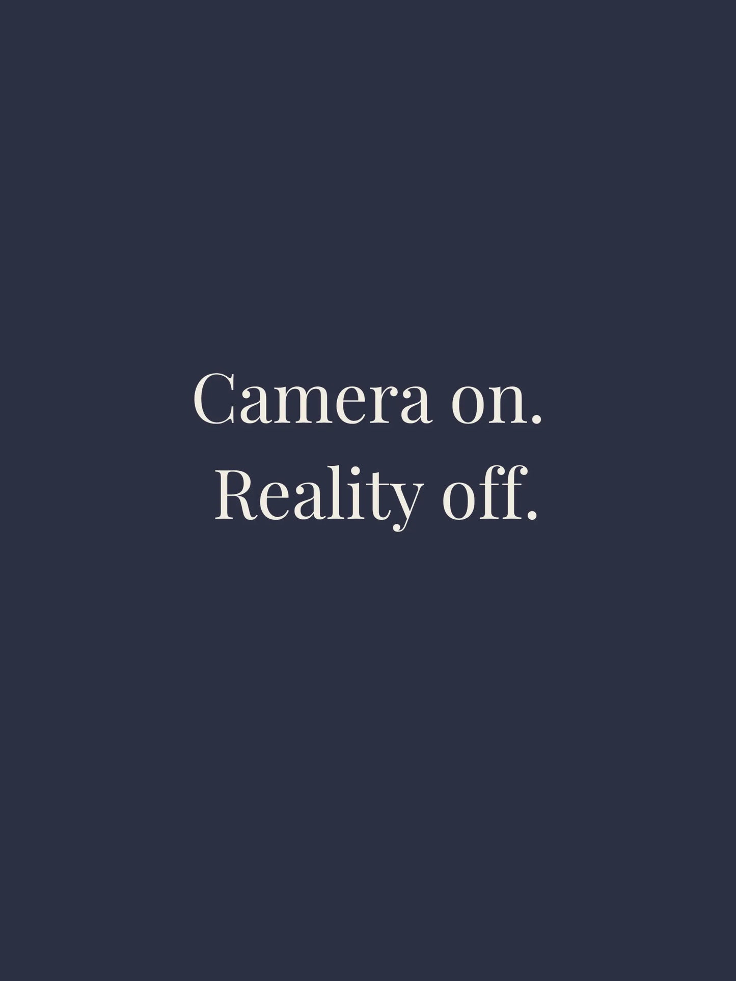 Camera On Oversized Tee