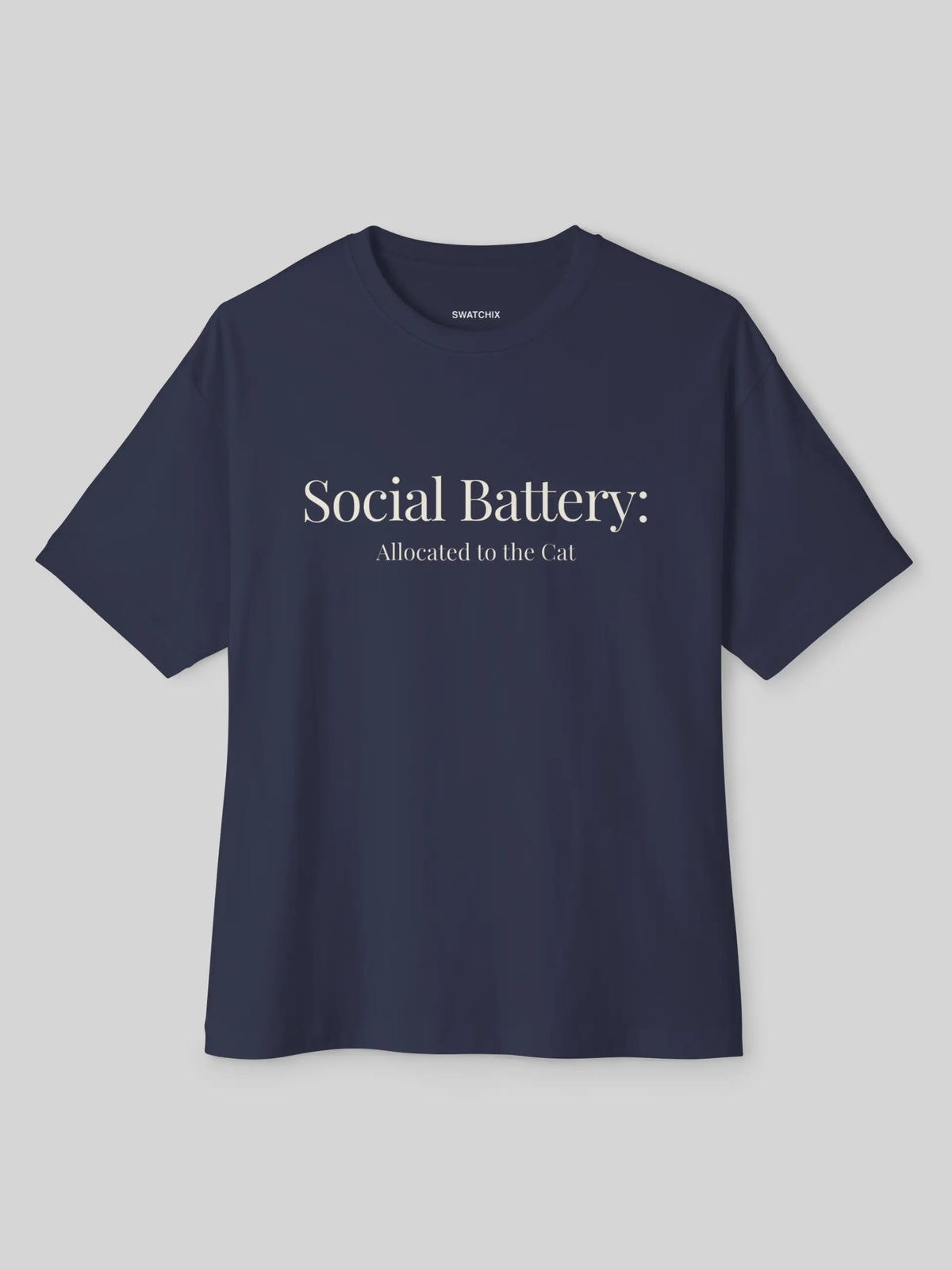 Social Battery Oversized Tee