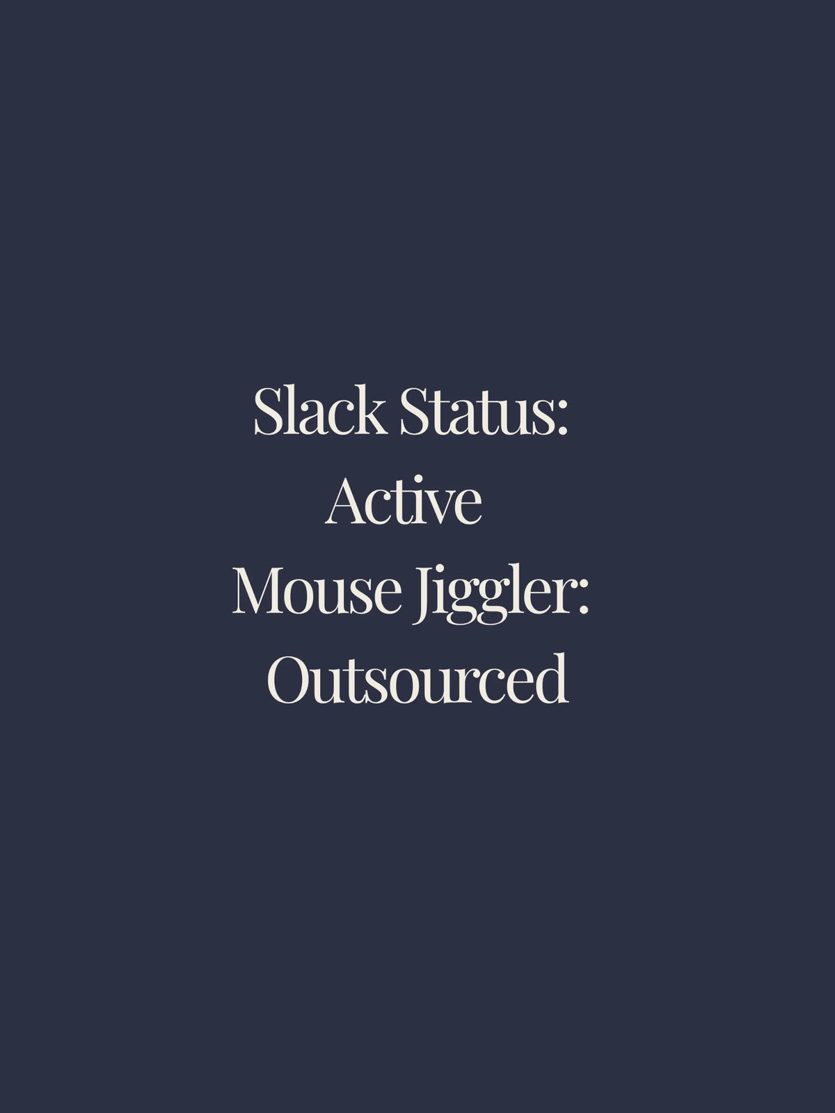 Slack Status Oversized Tee