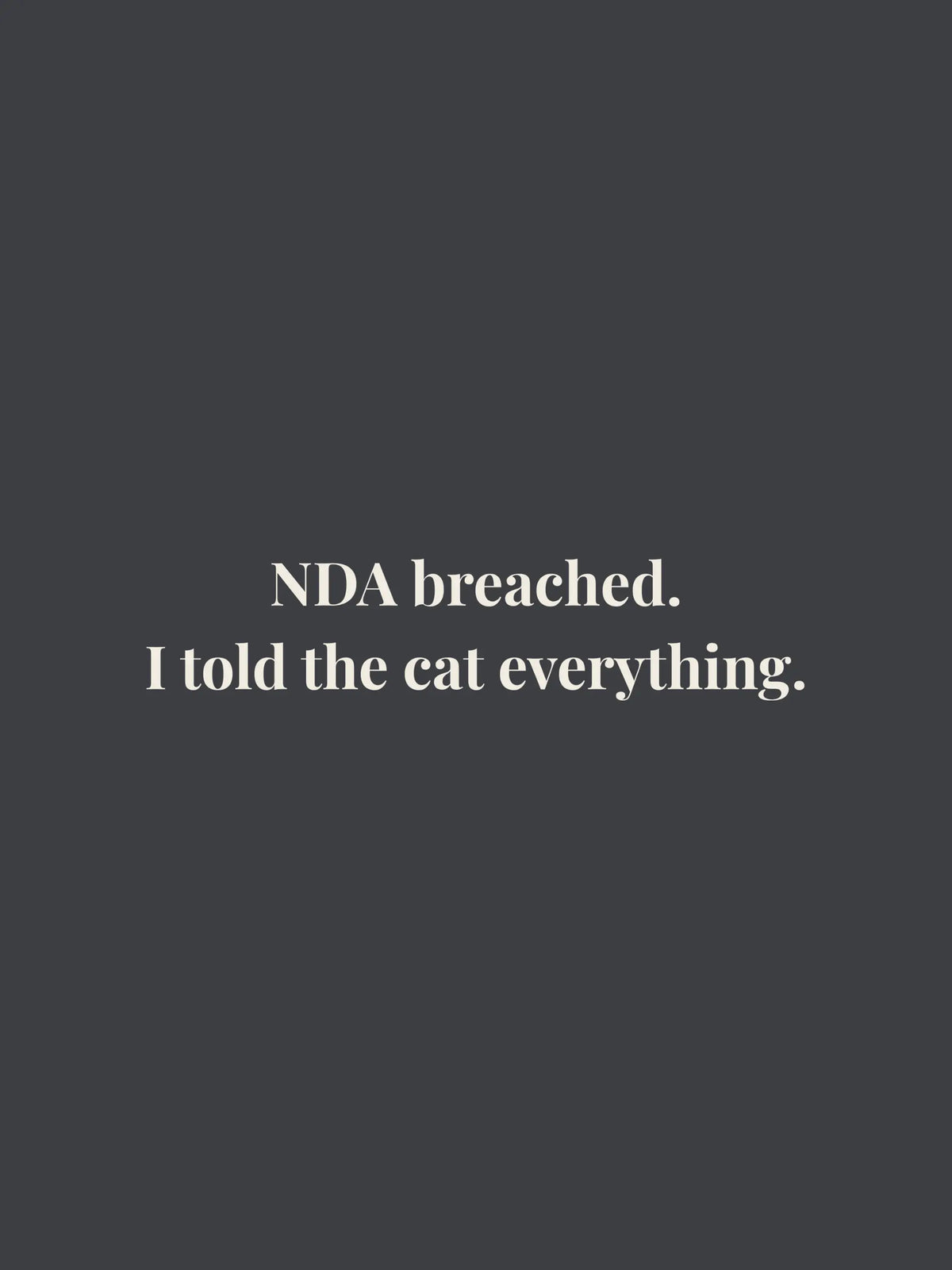 NDA Breached Cropped Tee