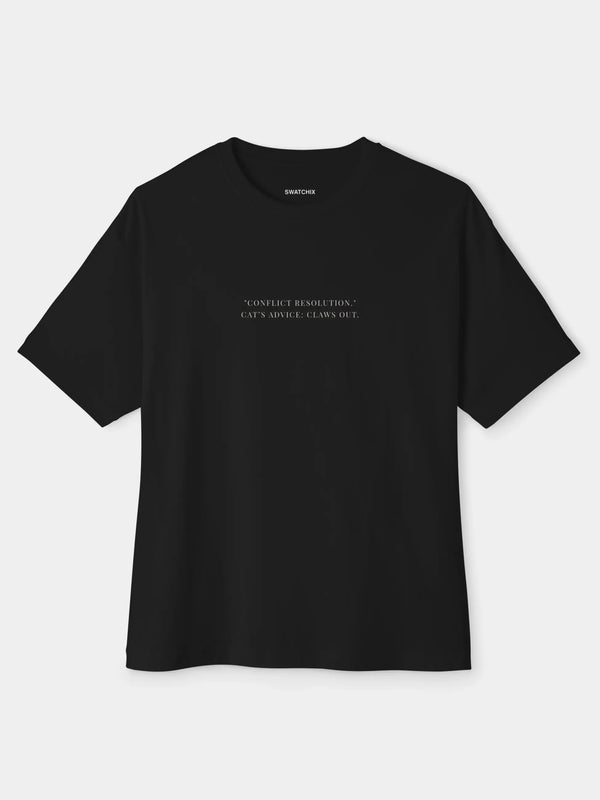 Conflict Resolution Oversized Tee