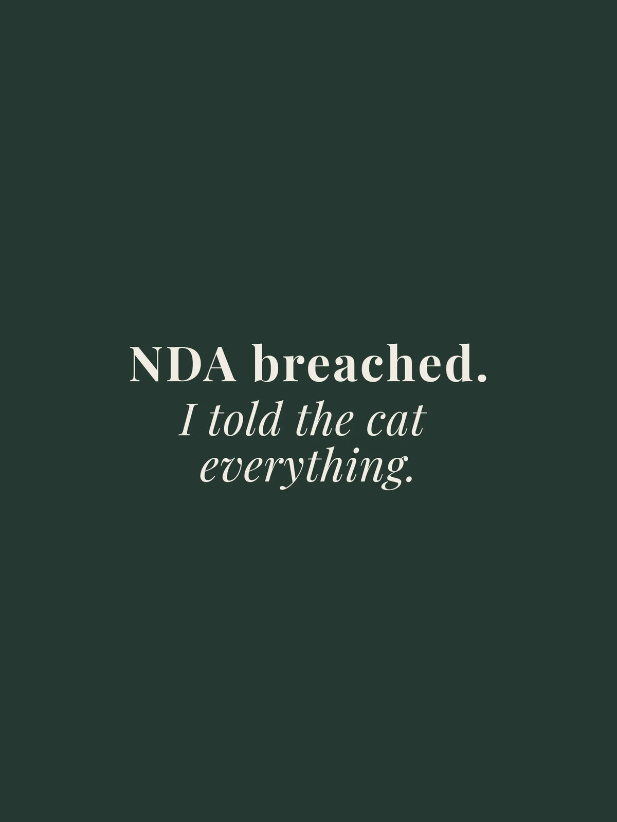 NDA Breached Oversized Tee