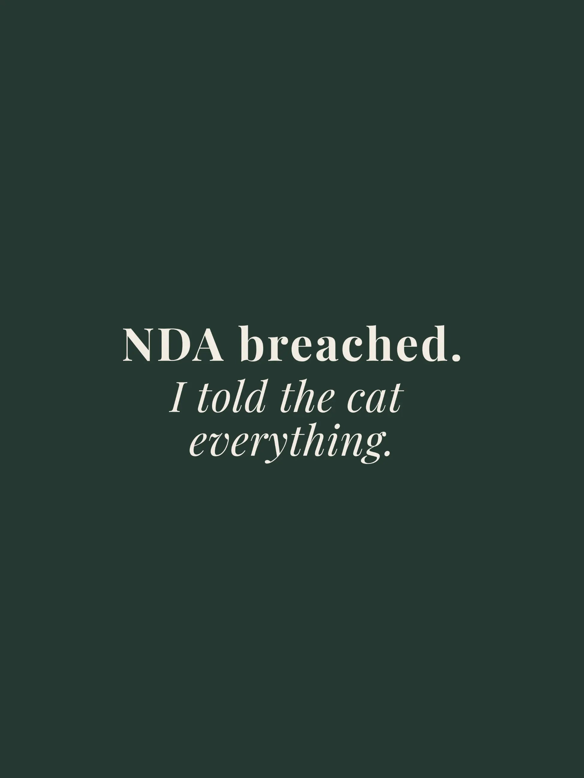 NDA Breached Oversized Tee