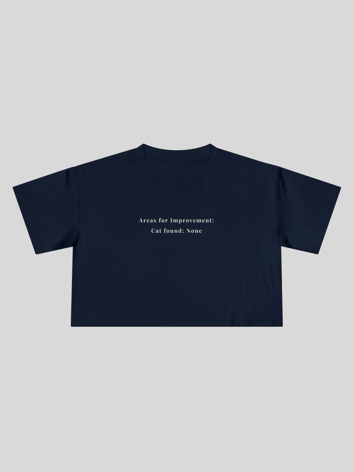 Areas for Improvement Cropped Tee