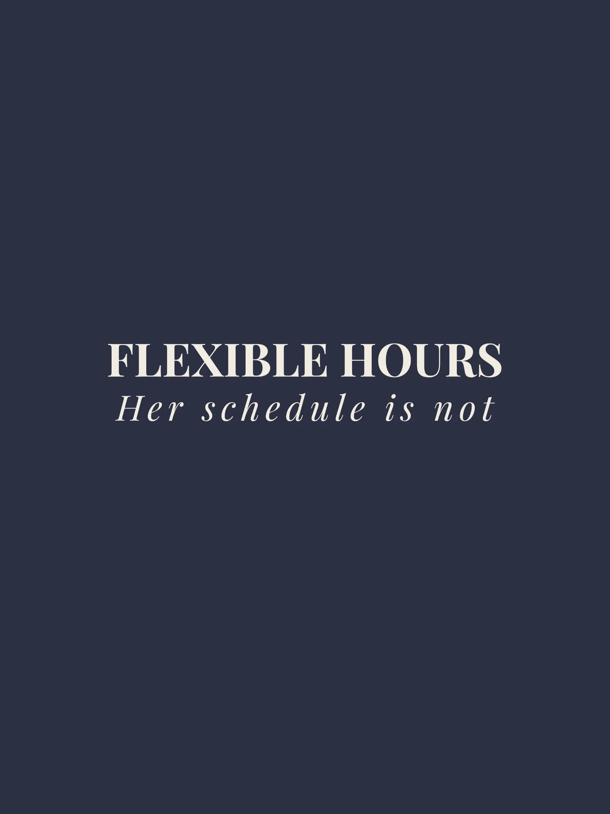 Flexible Hours Oversized Tee