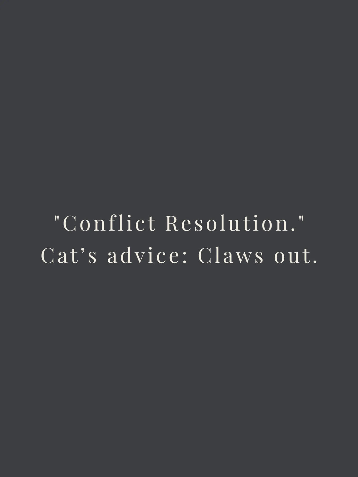 Conflict Resolution Cropped Tee