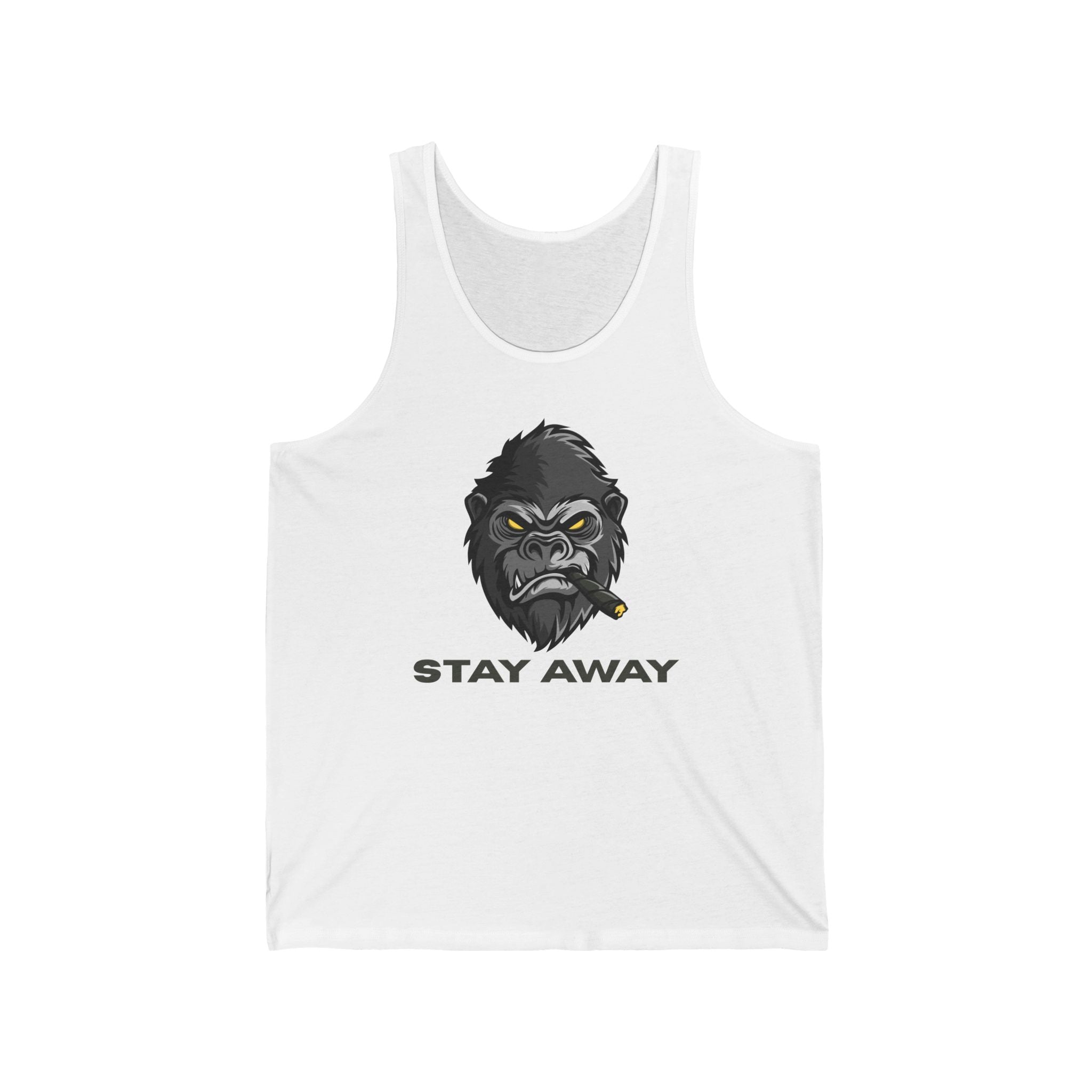 Stay Away Gorilla Unisex Jersey Tank Top