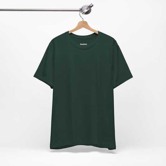 Unisex Crewneck Tee In Forest Green
