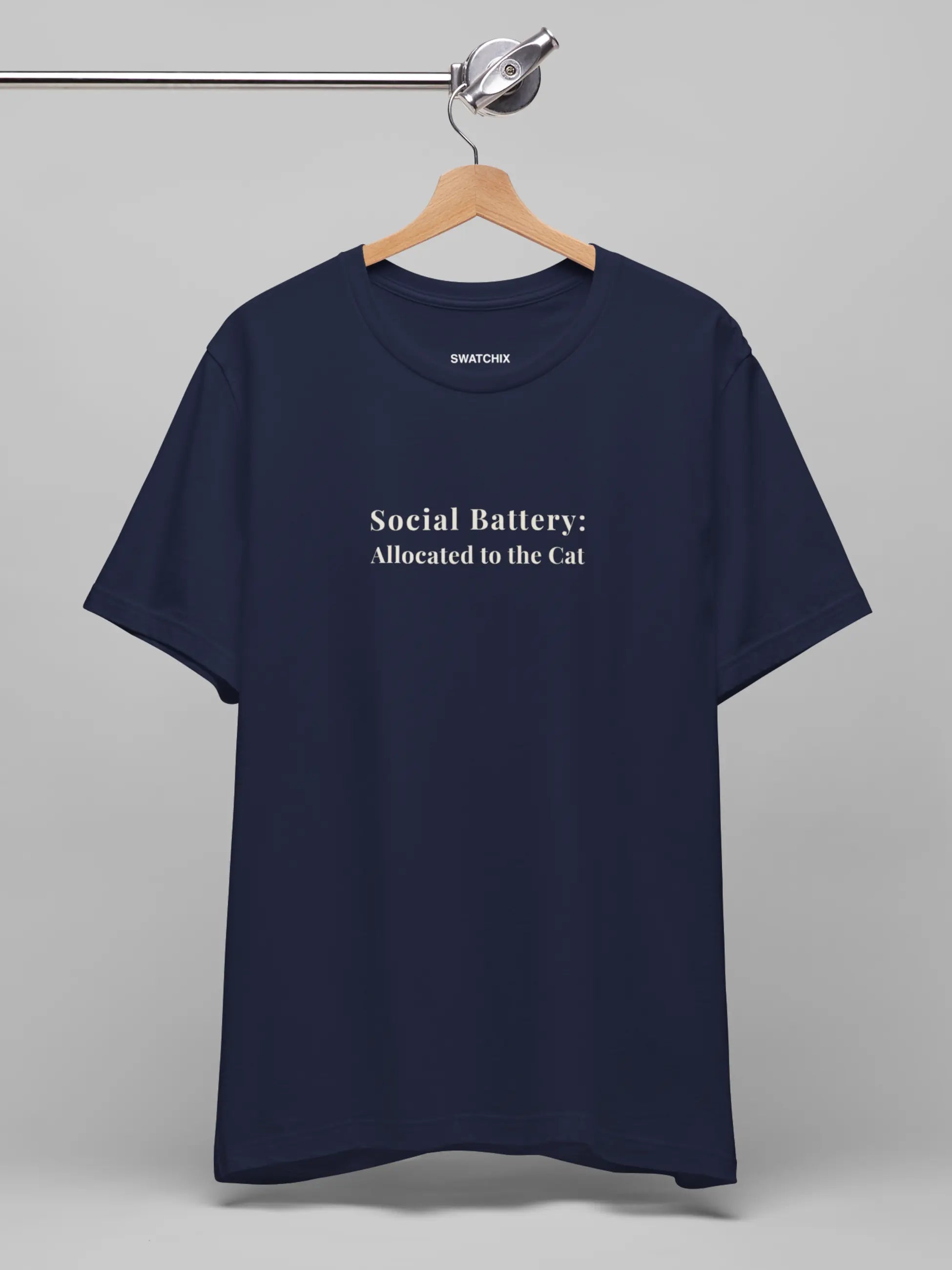 Social Battery Crewneck Tee