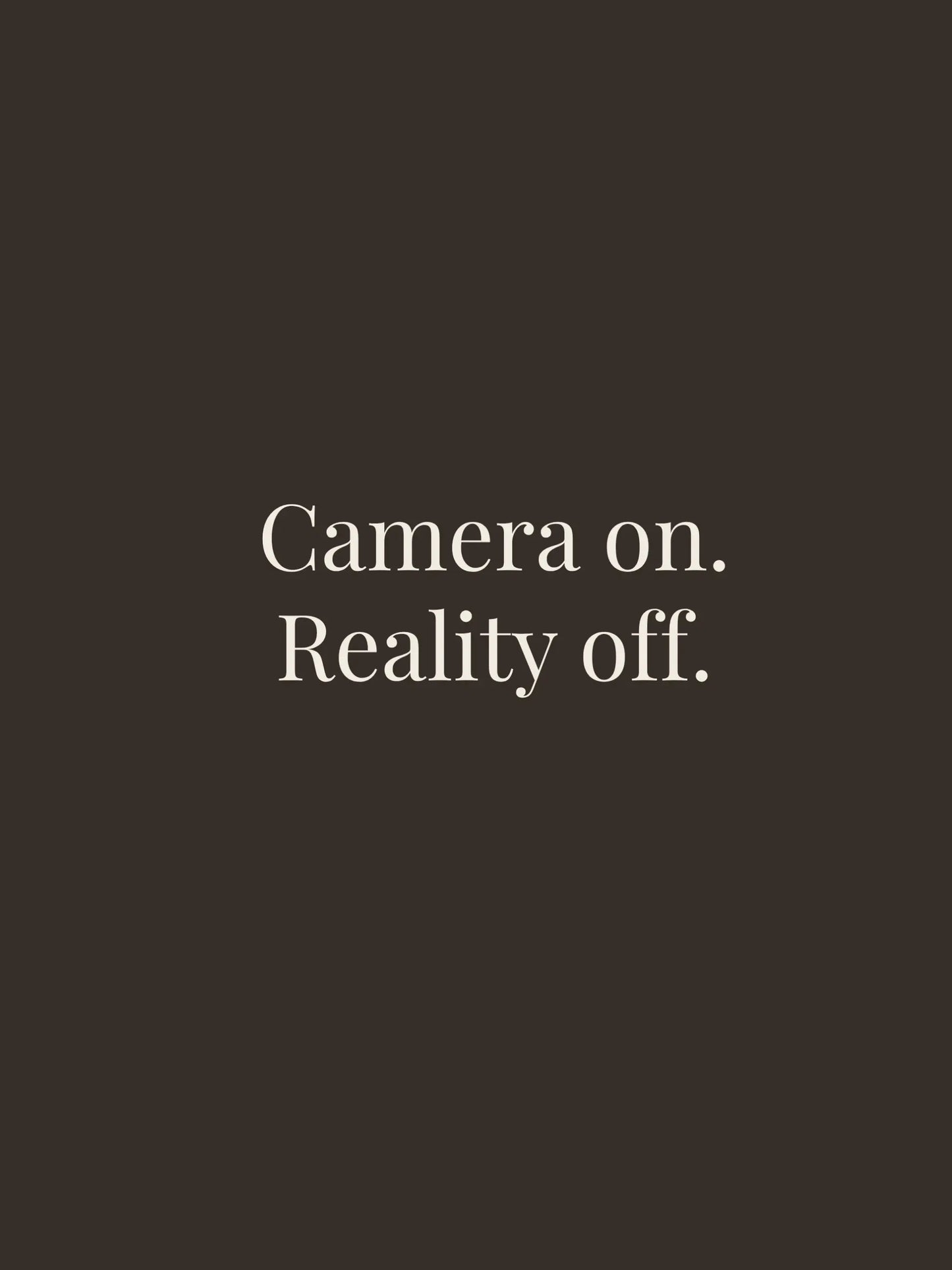 Camera On Crewneck Tee
