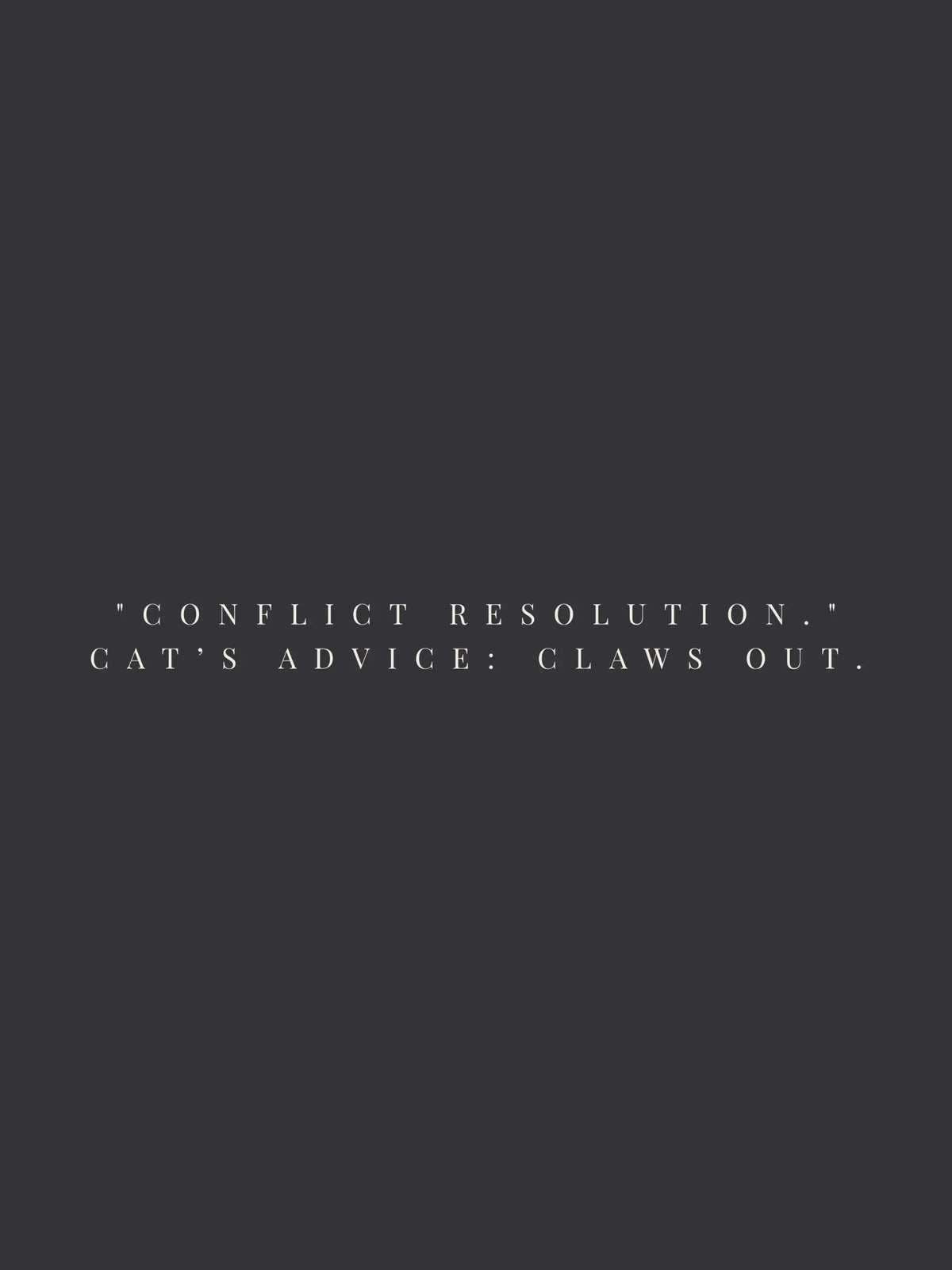 Conflict Resolution Crewneck Tee