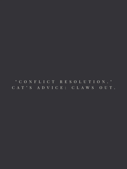 Conflict Resolution Crewneck Tee