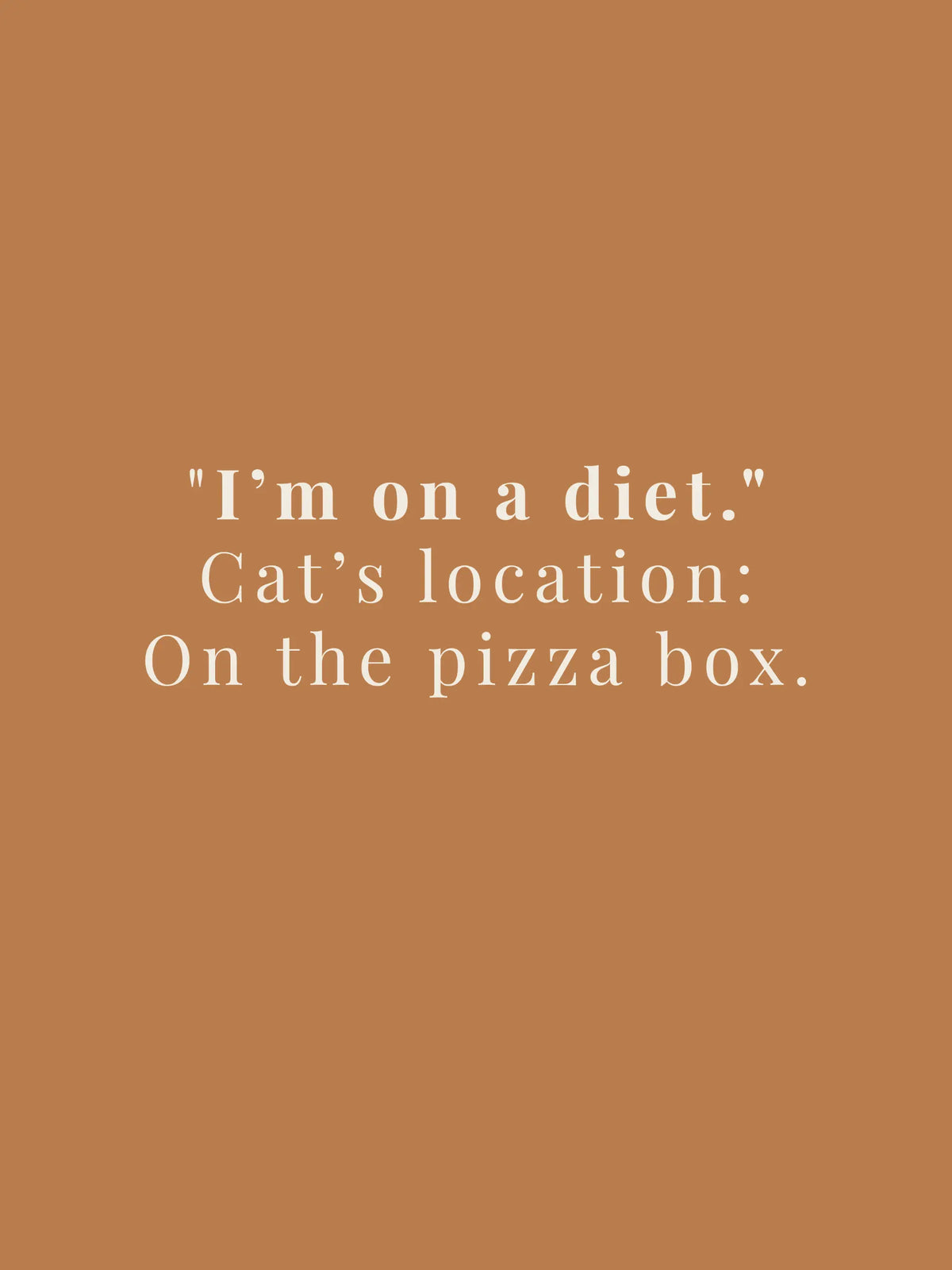 On Diet Oversized Tee