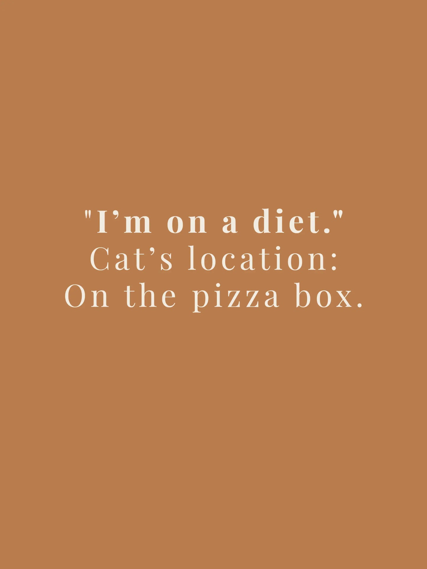 On Diet Oversized Tee