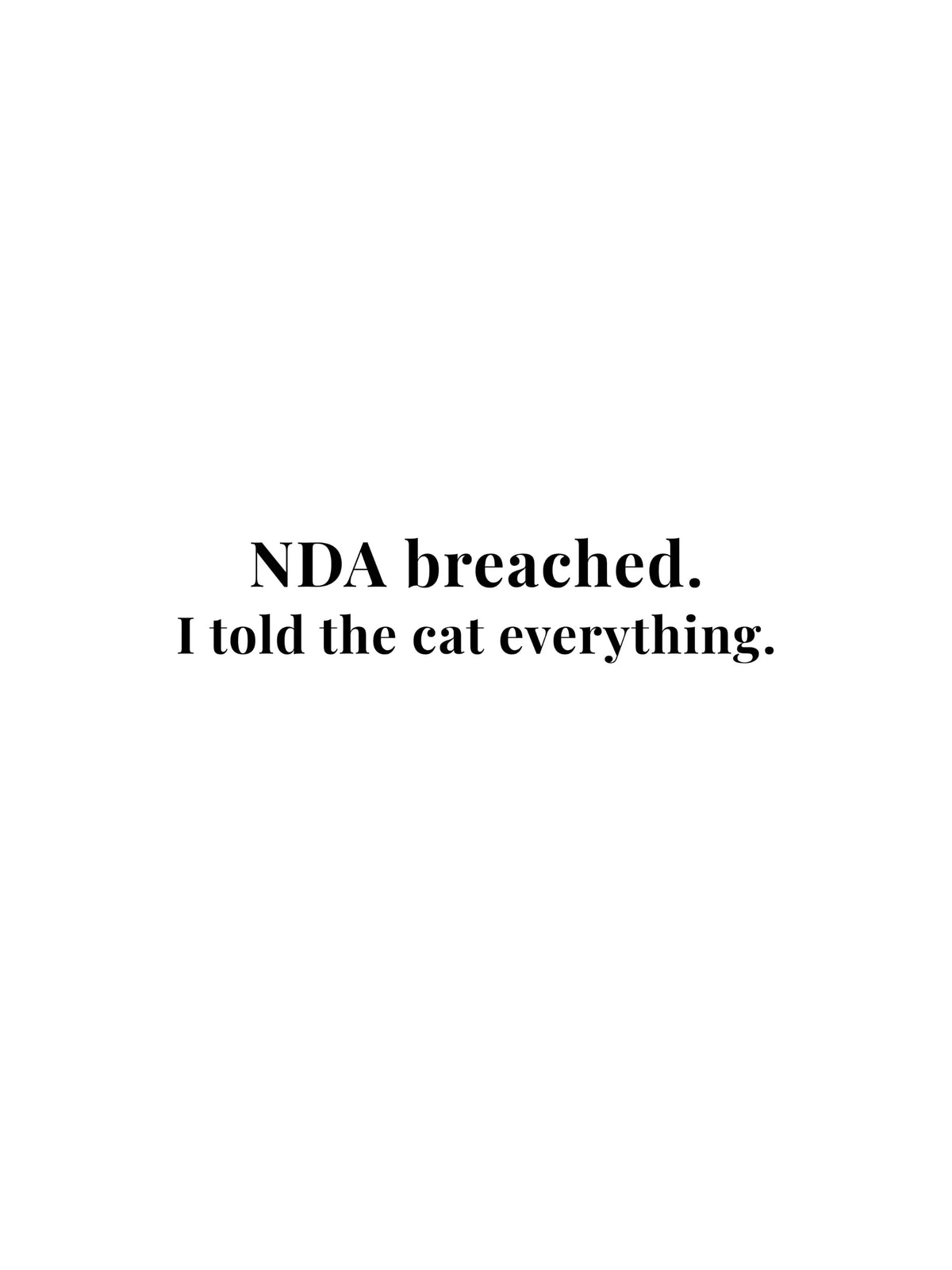 NDA Breached Crewneck Tee