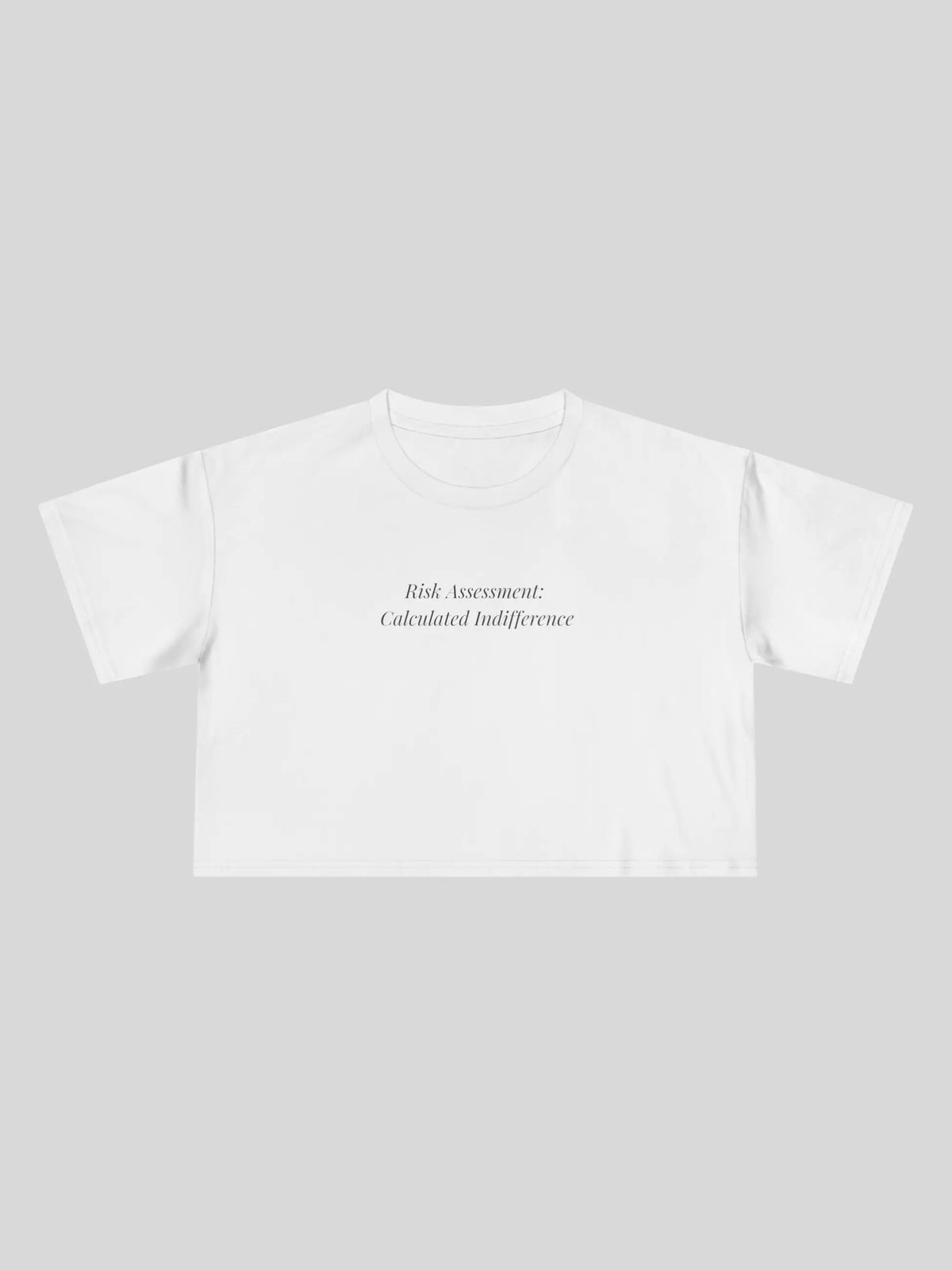 Risk Assessment Cropped Tee