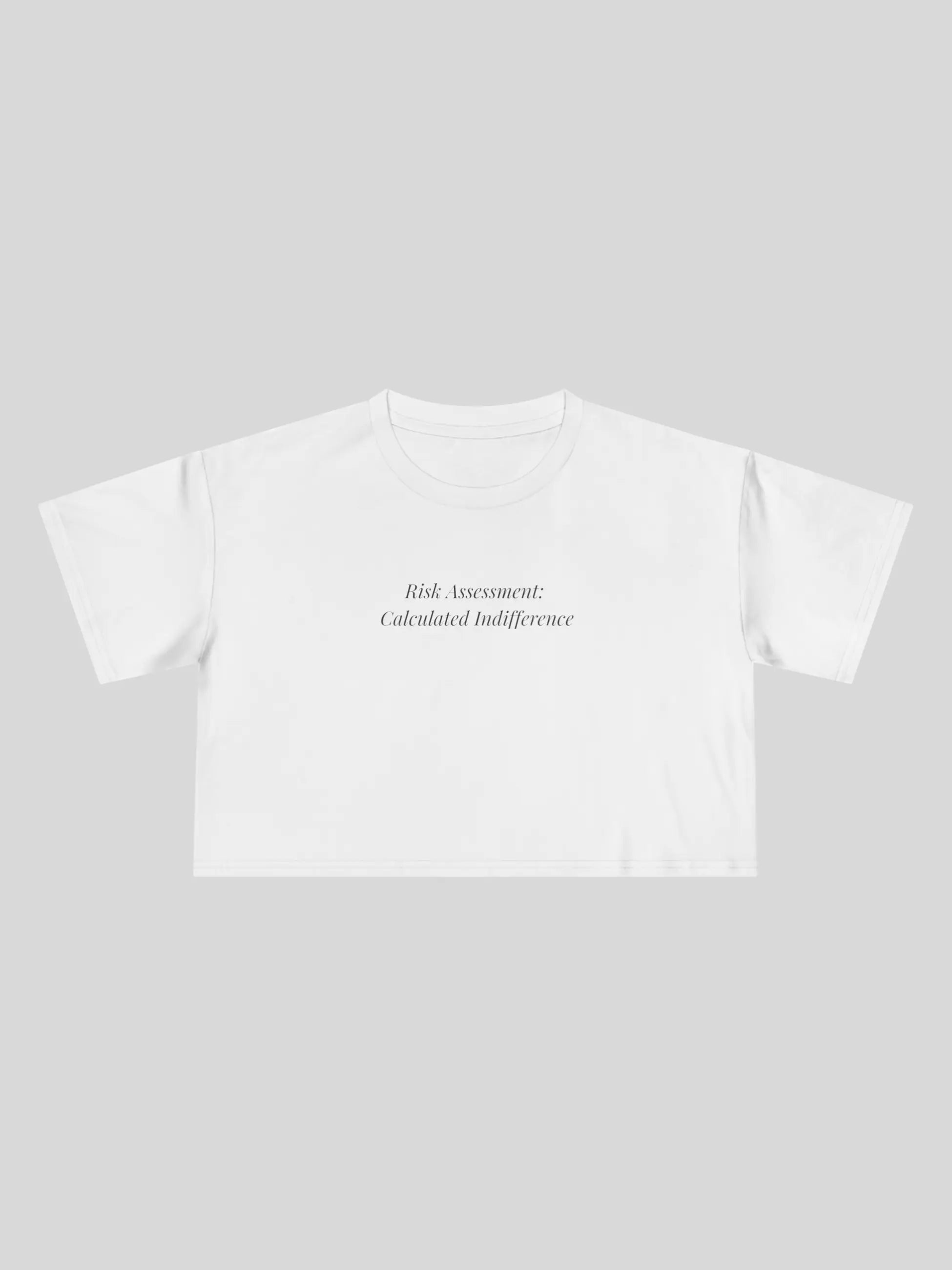 Risk Assessment Cropped Tee