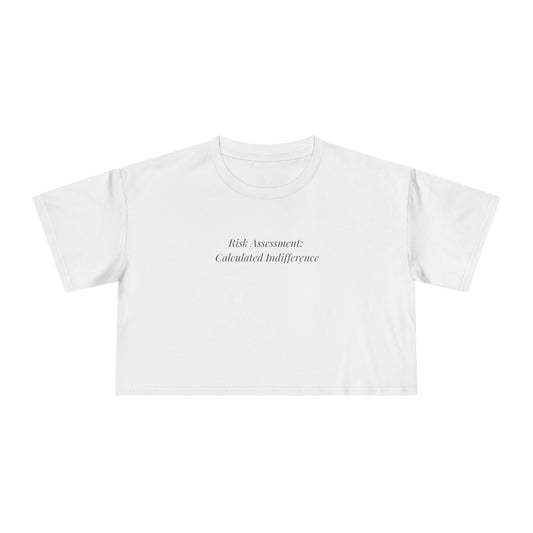 Risk Assessment Cropped Tee